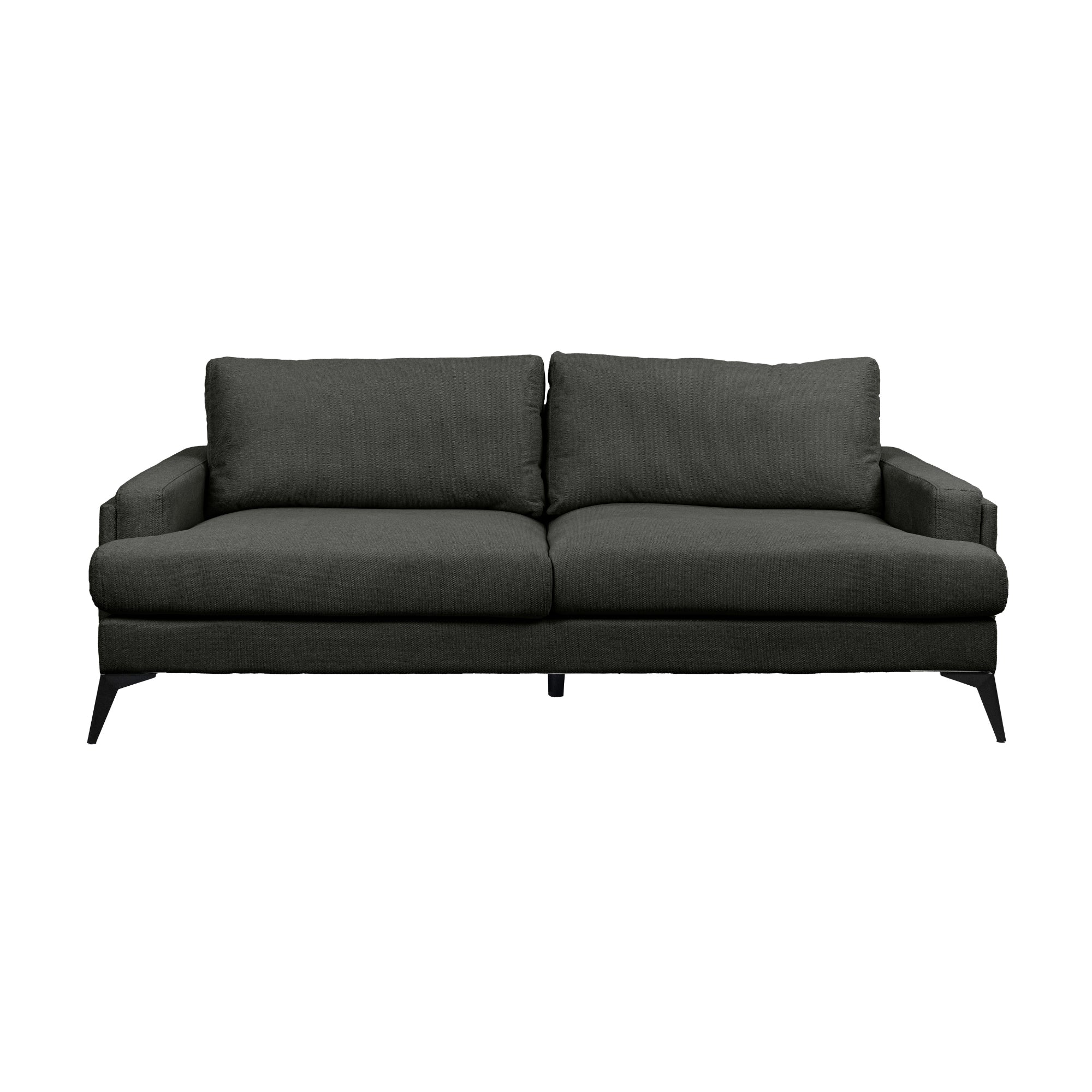 Harry 3 Seater Fabric Sofa Dark Grey - Image 2