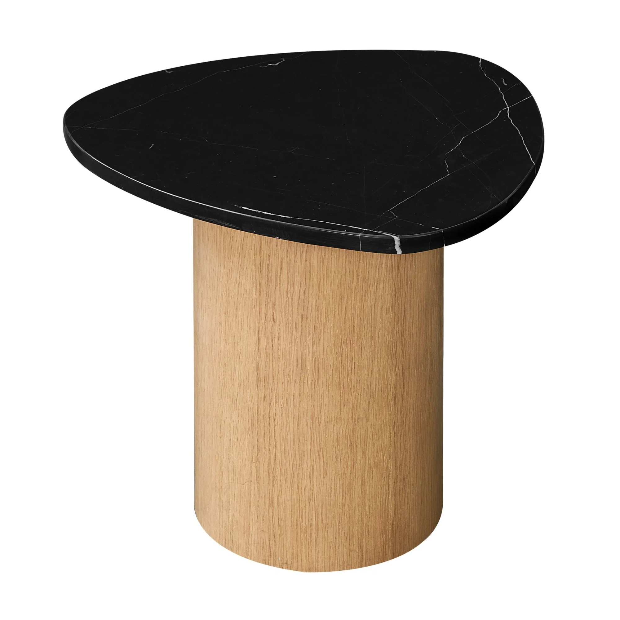 Harvey 46.5cm Marble Side Table Black - Image 2