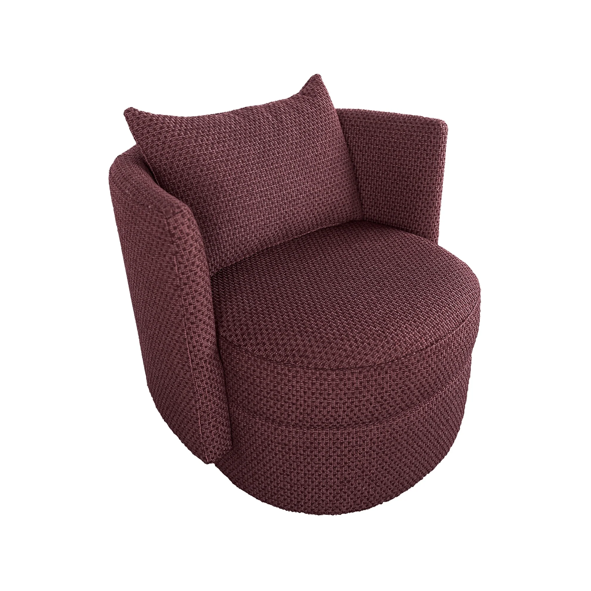 Havana Occasional Arm Chenille Chair Marsala - Image 3