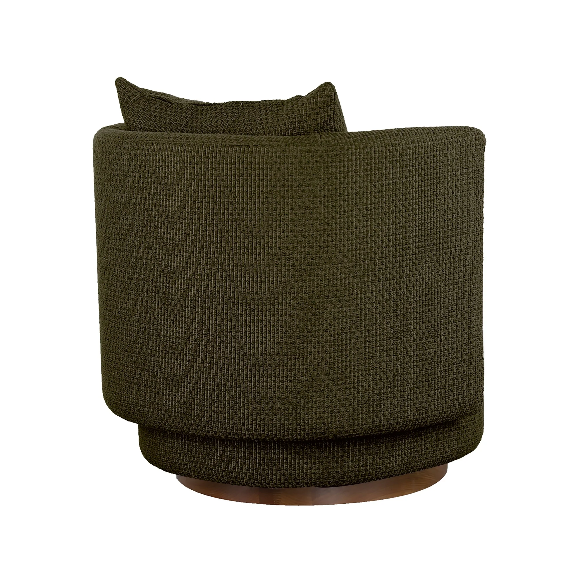 Havana Occasional Arm Chenille Chair Olive - Image 4