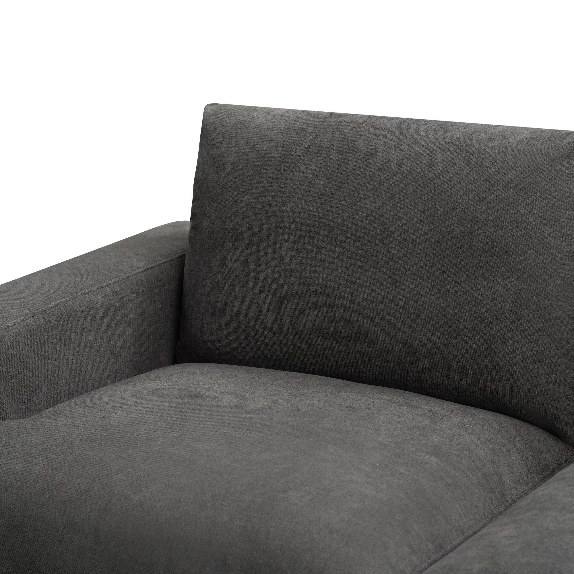 Hecate 2 Seater Fabric Sofa Lounge Dark Grey - Image 5
