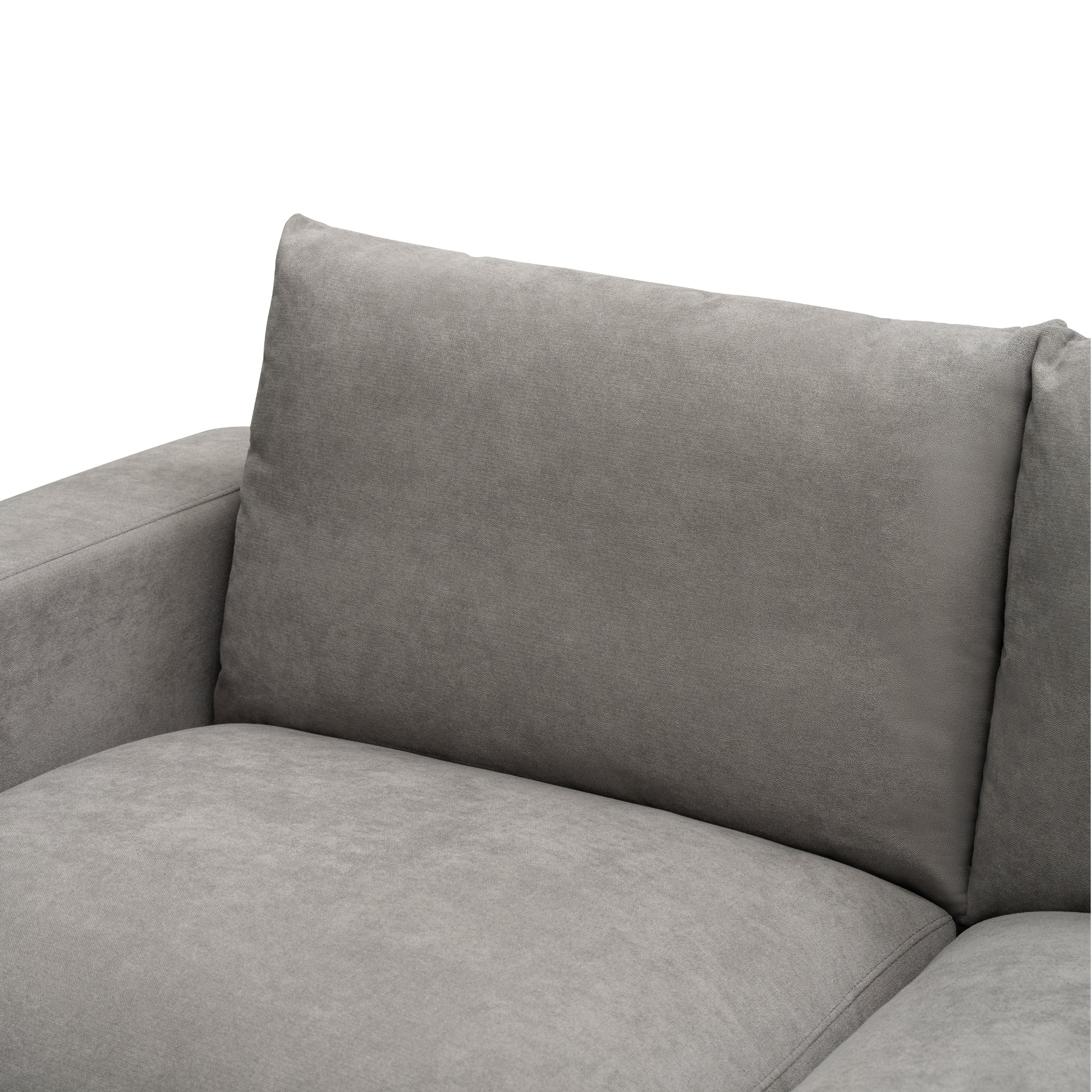 Hecate 2 Seater Fabric Sofa Lounge Light Grey - Image 5