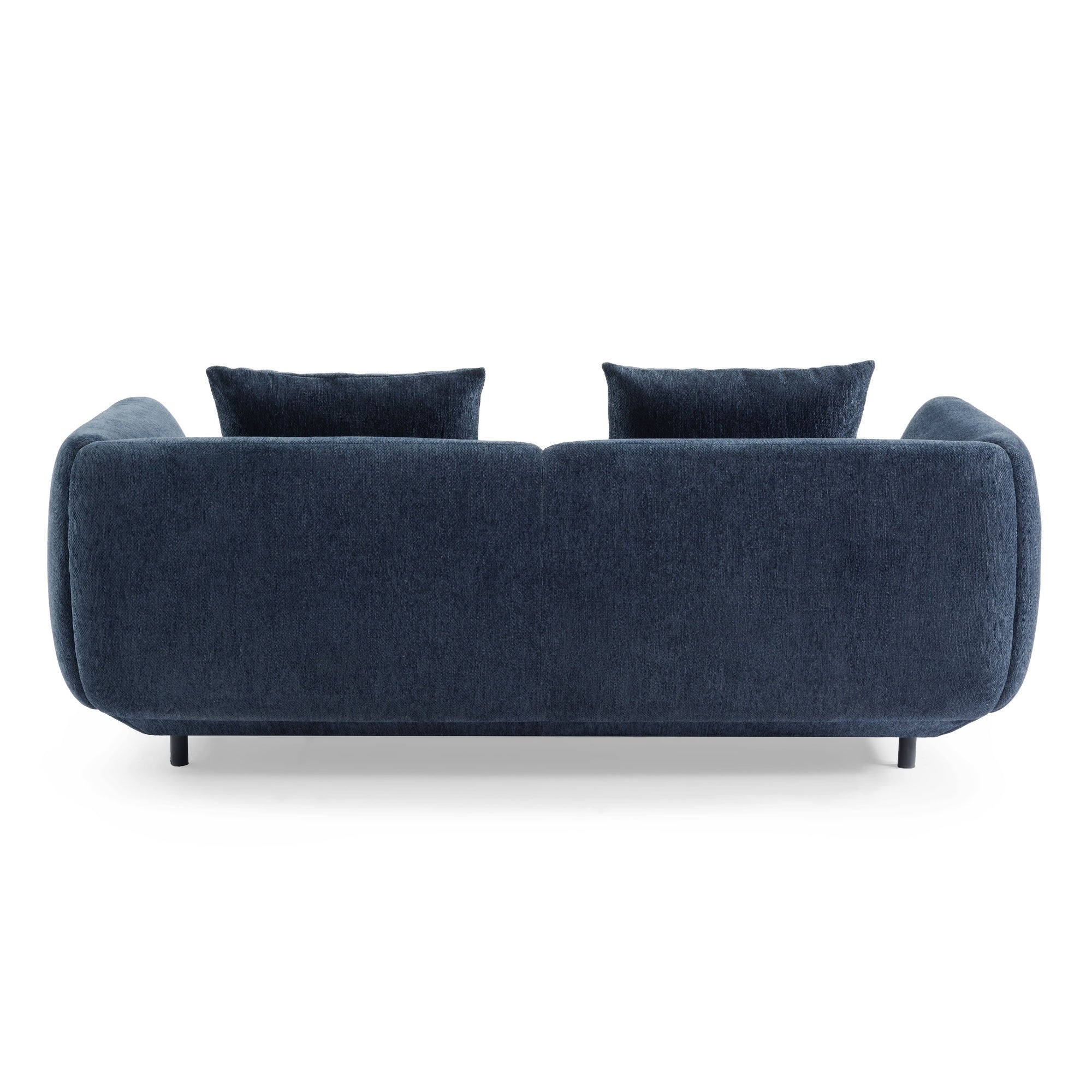 Henderson 3 Seater Chenille Sofa Navy - Image 3