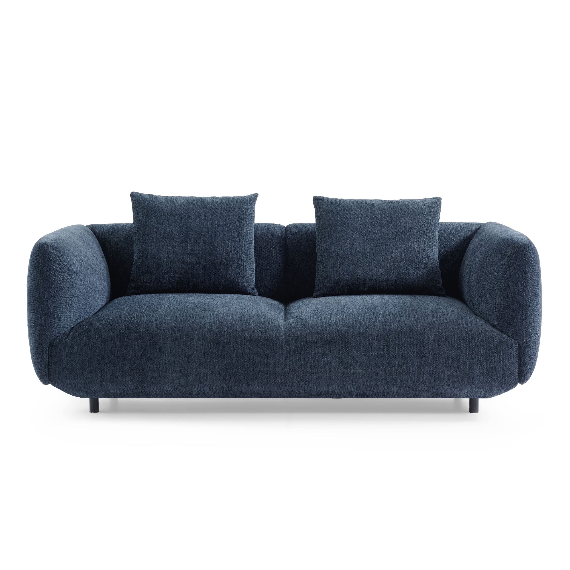 Henderson 4 Seater Chenille Sofa Navy - Image 2