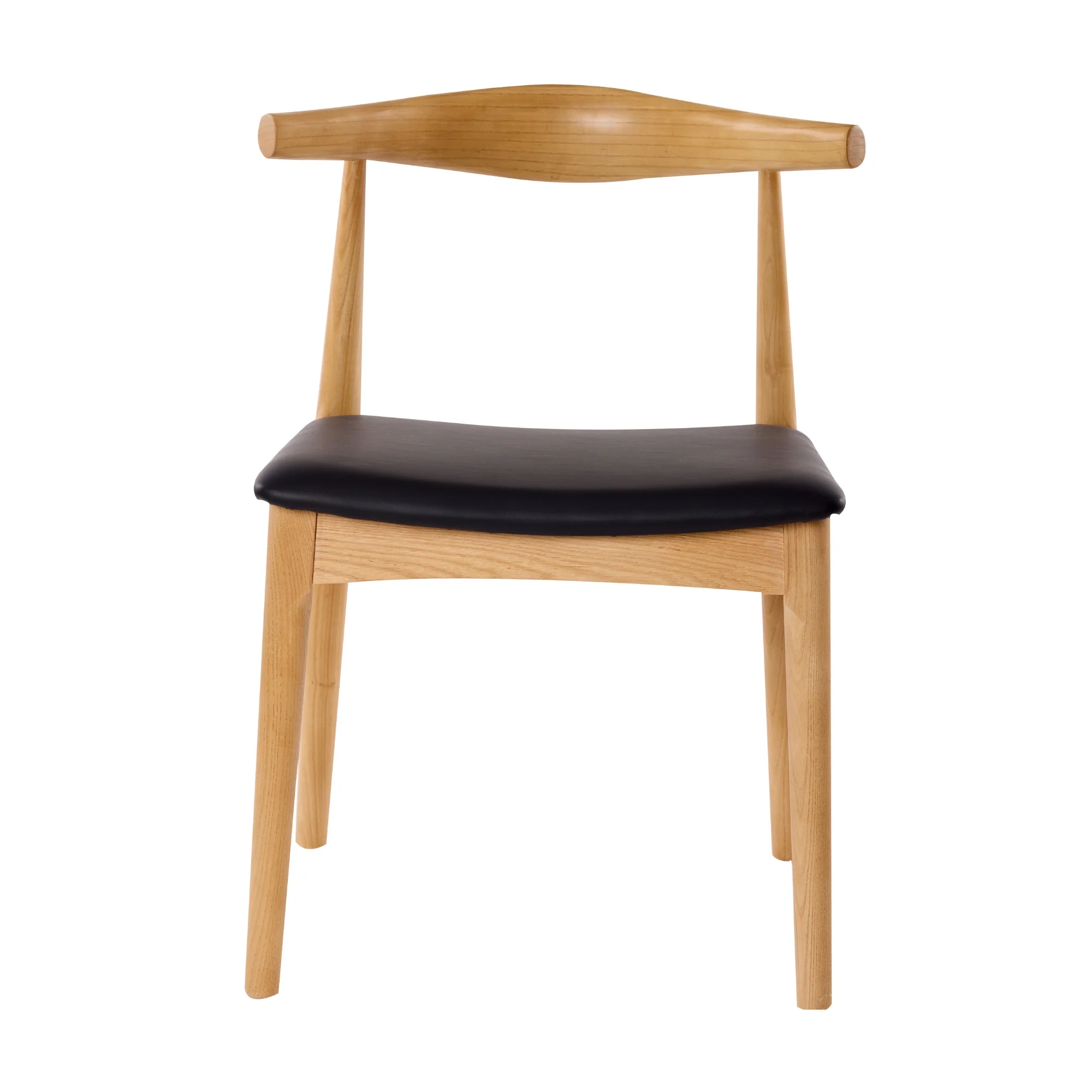 Henrik 2pc Set Dining Chair Replica Hans Wenger Elbow Natural - Image 4