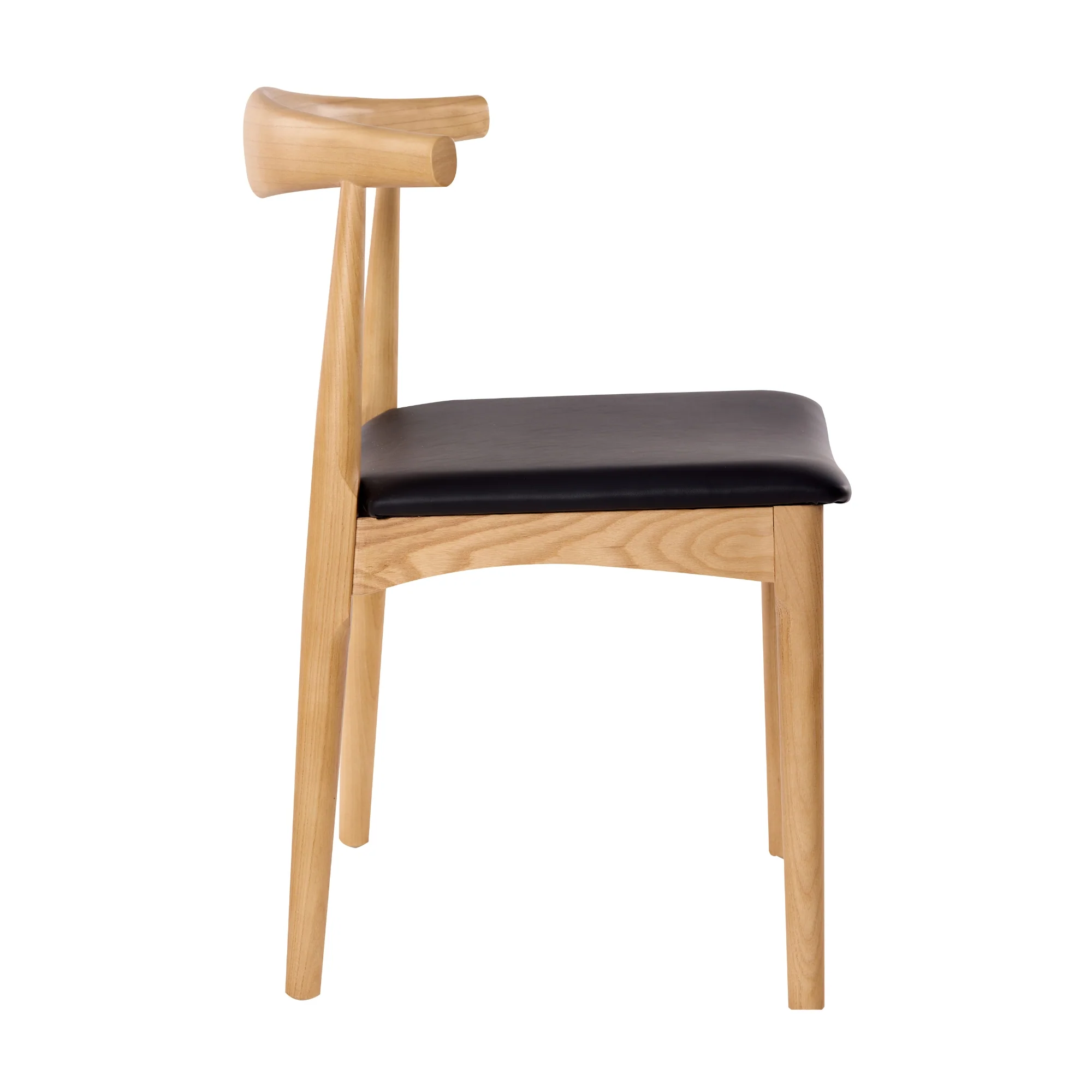 Henrik 2pc Set Dining Chair Replica Hans Wenger Elbow Natural - Image 5