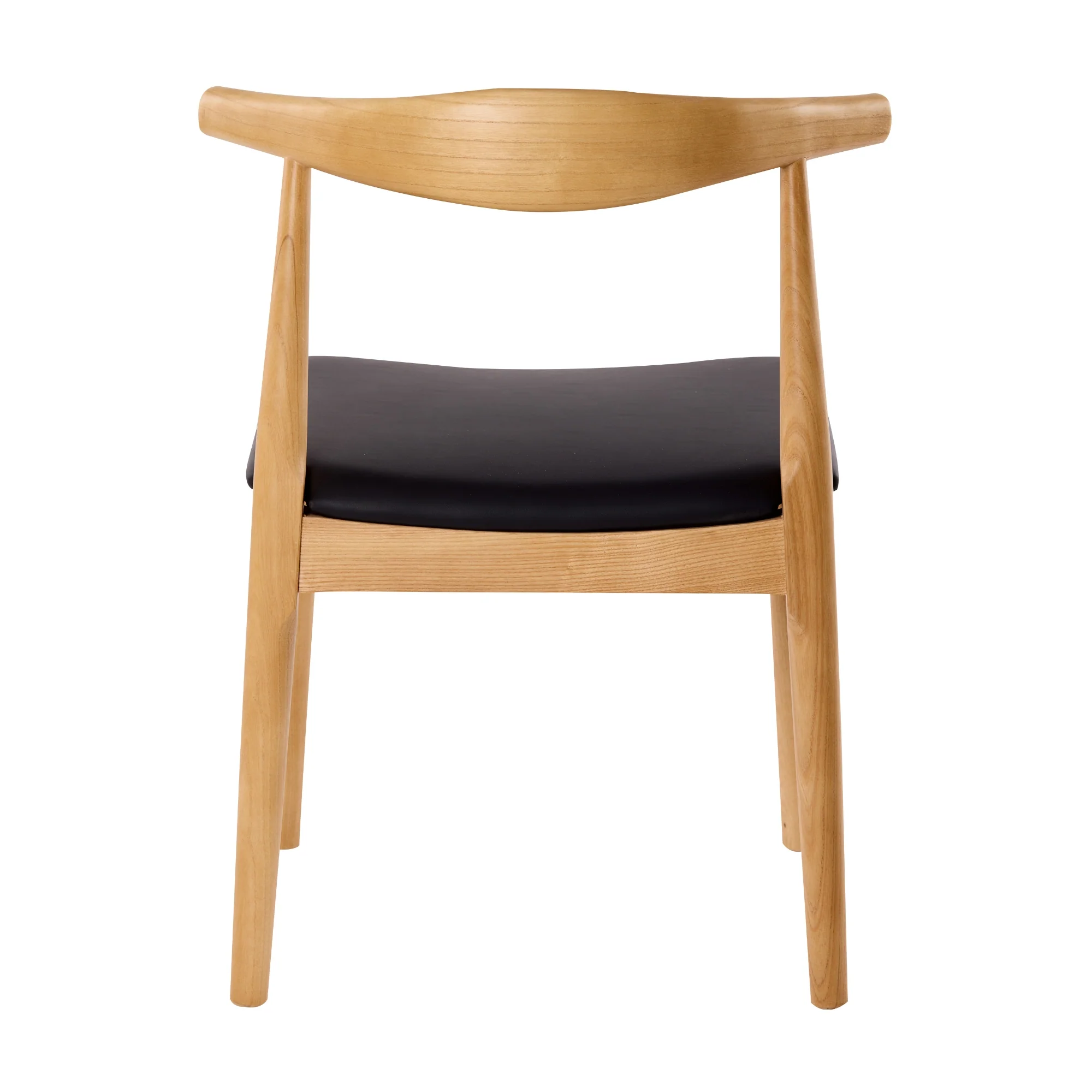 Henrik 2pc Set Dining Chair Replica Hans Wenger Elbow Natural - Image 6