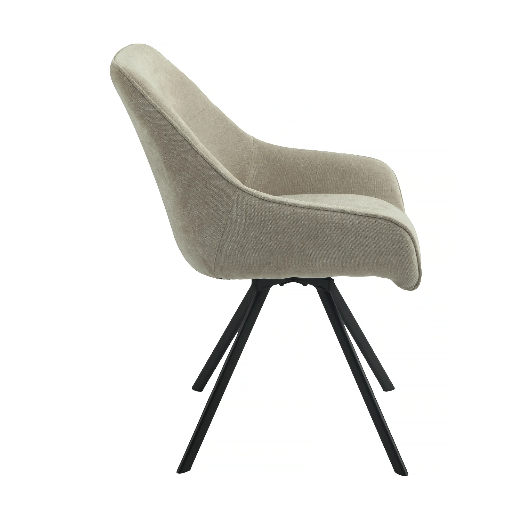 Henrik 7pc Set Round Dining Table Fabric Chair - Image 7