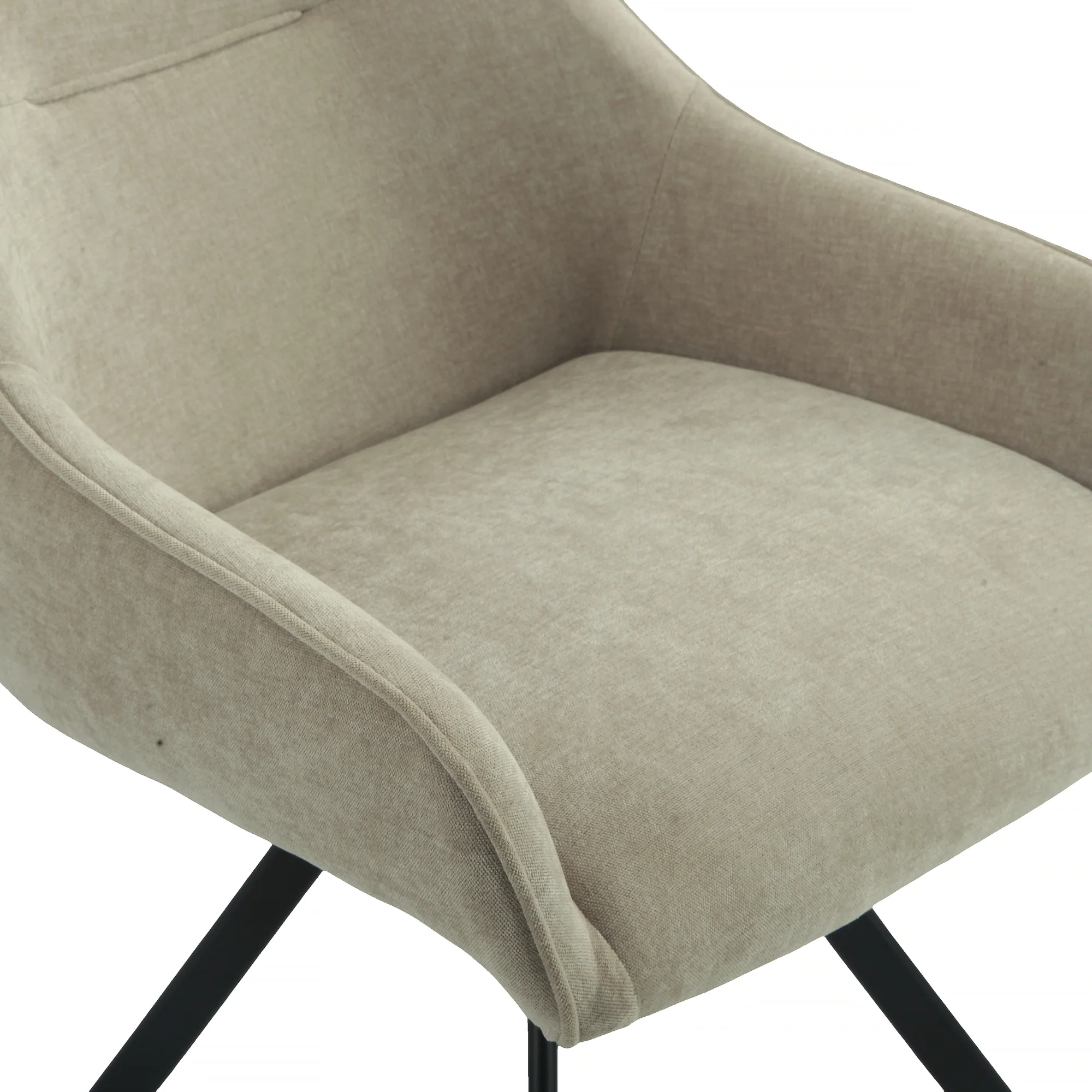 Henrik 7pc Set Round Dining Table Fabric Chair - Image 8