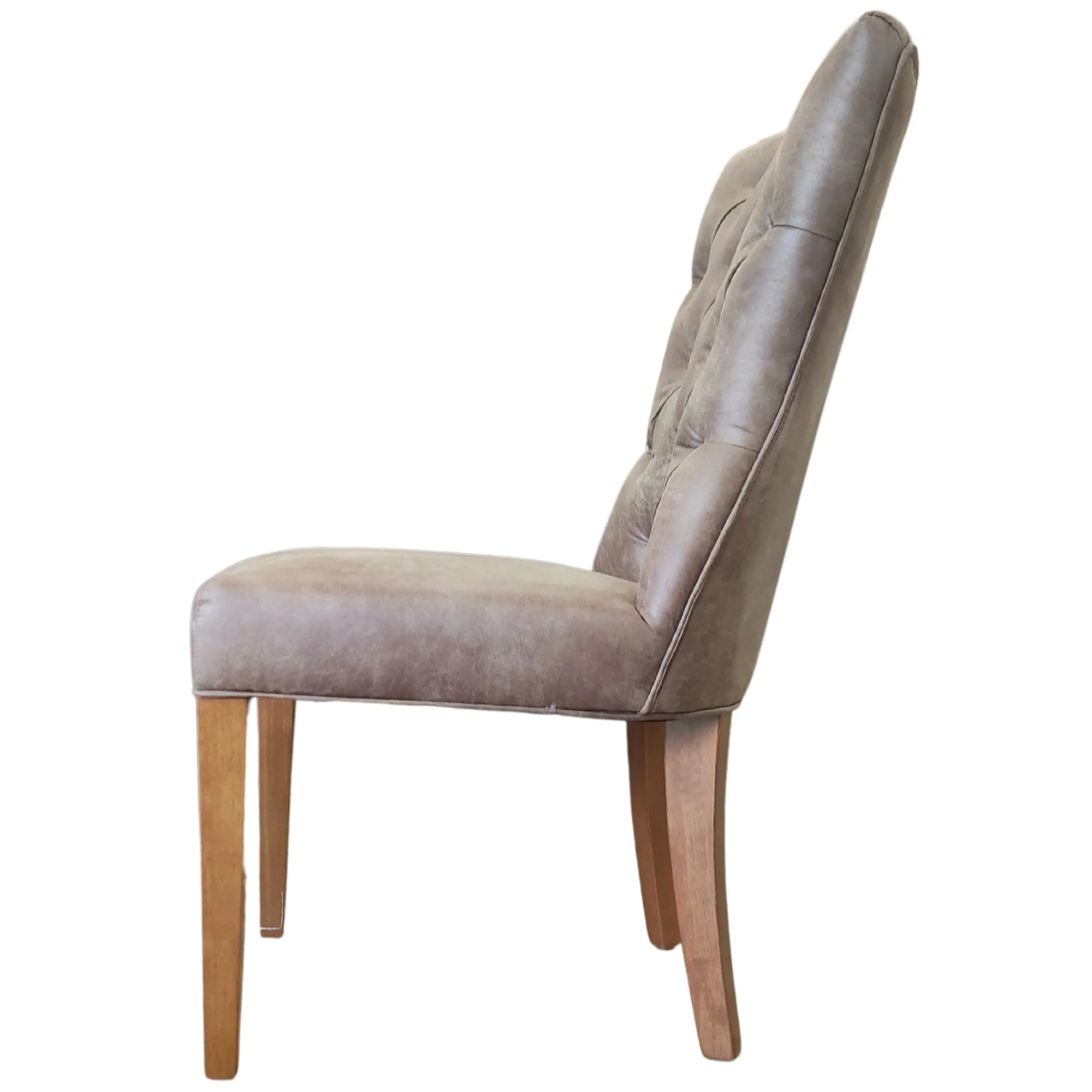 Holly Set of 2 PU Dining Chair Coffee - Image 3