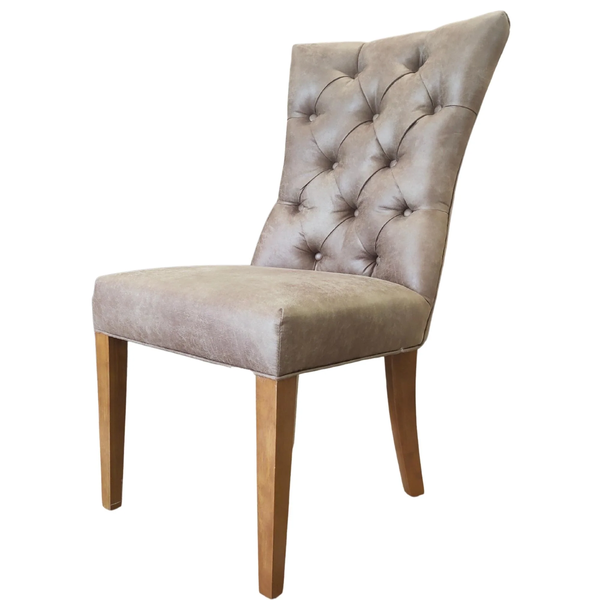 Holly Set of 2 PU Dining Chair Coffee - Image 5