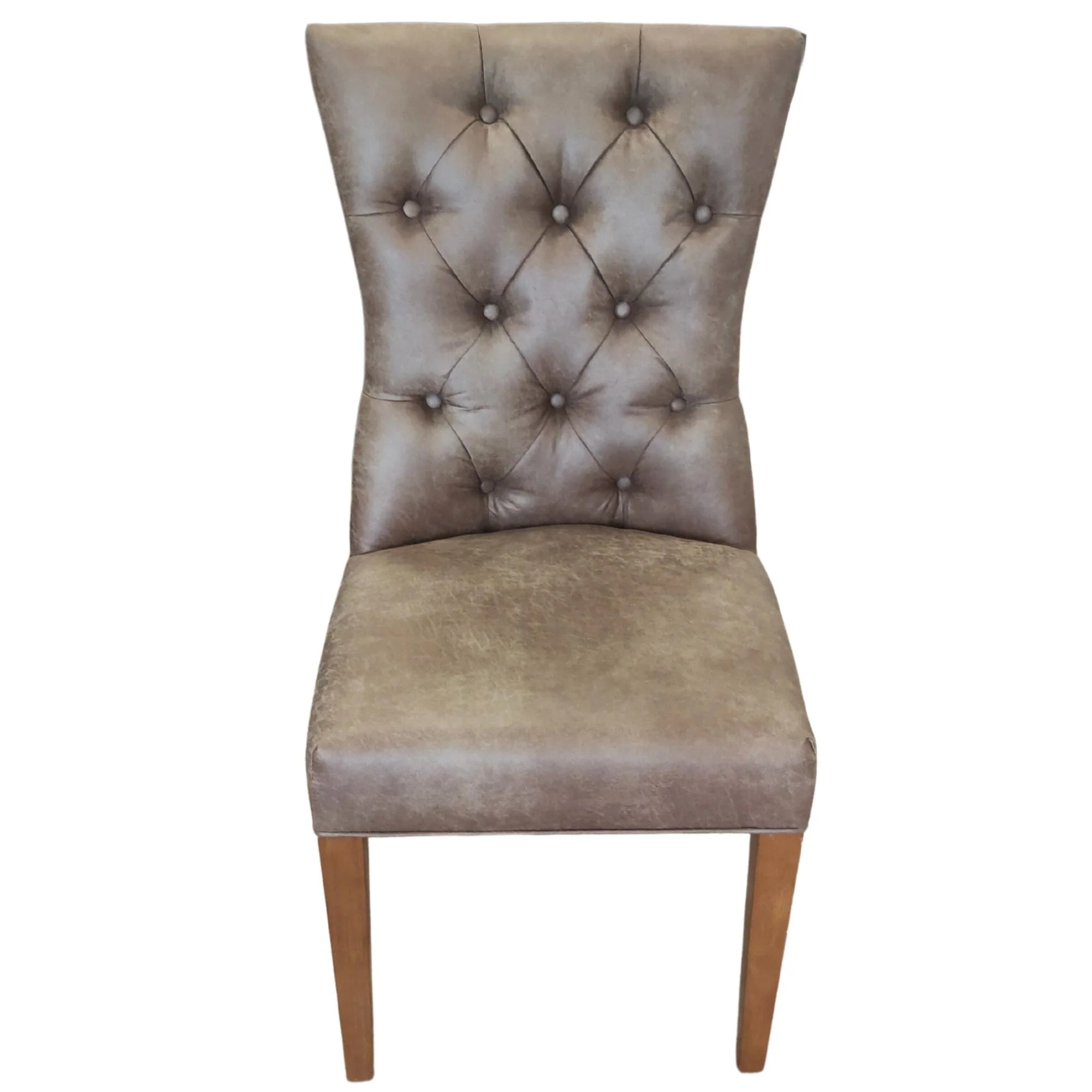 Holly Set of 2 PU Dining Chair Coffee - Image 6