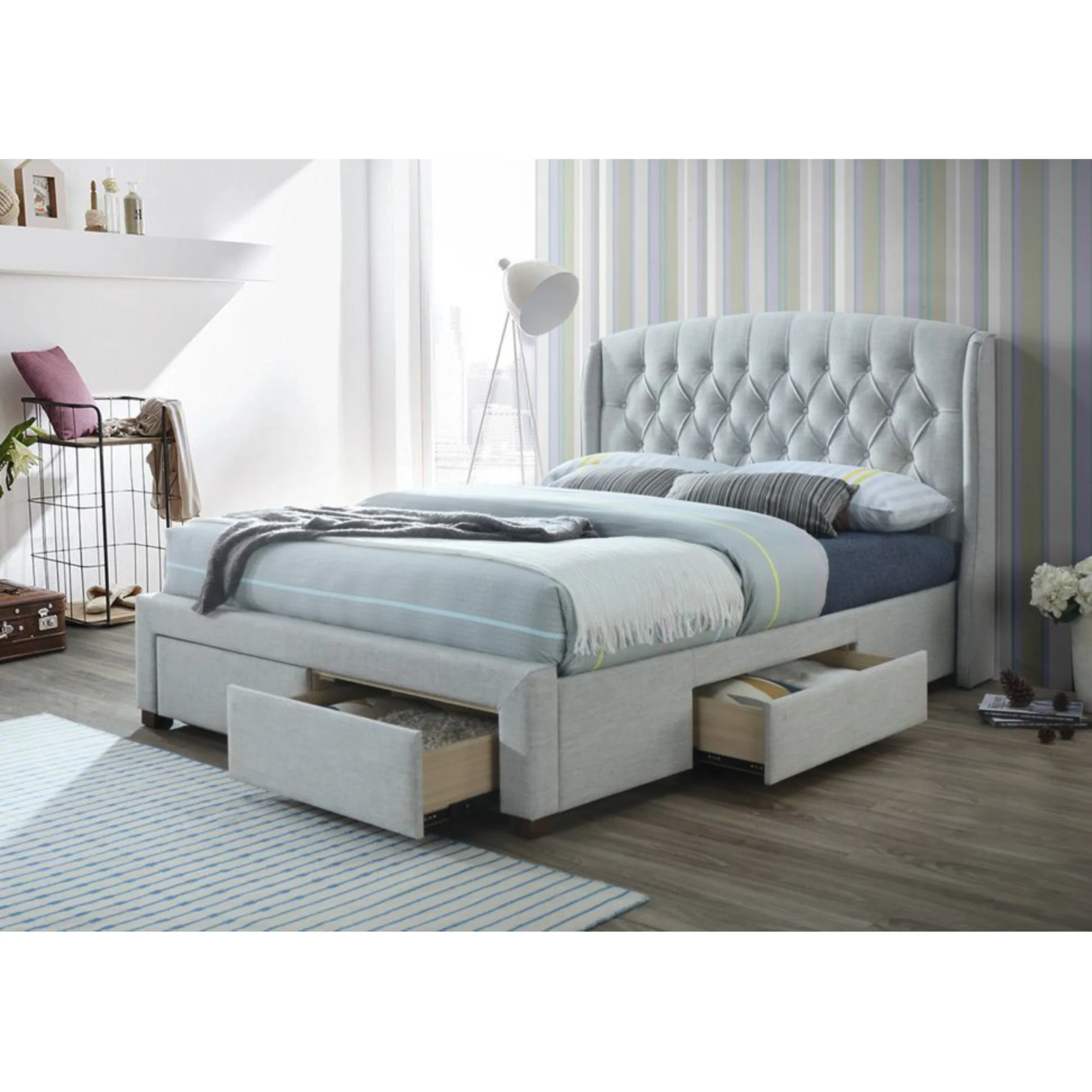 Honeydew Bed Frame Beige - Image 11