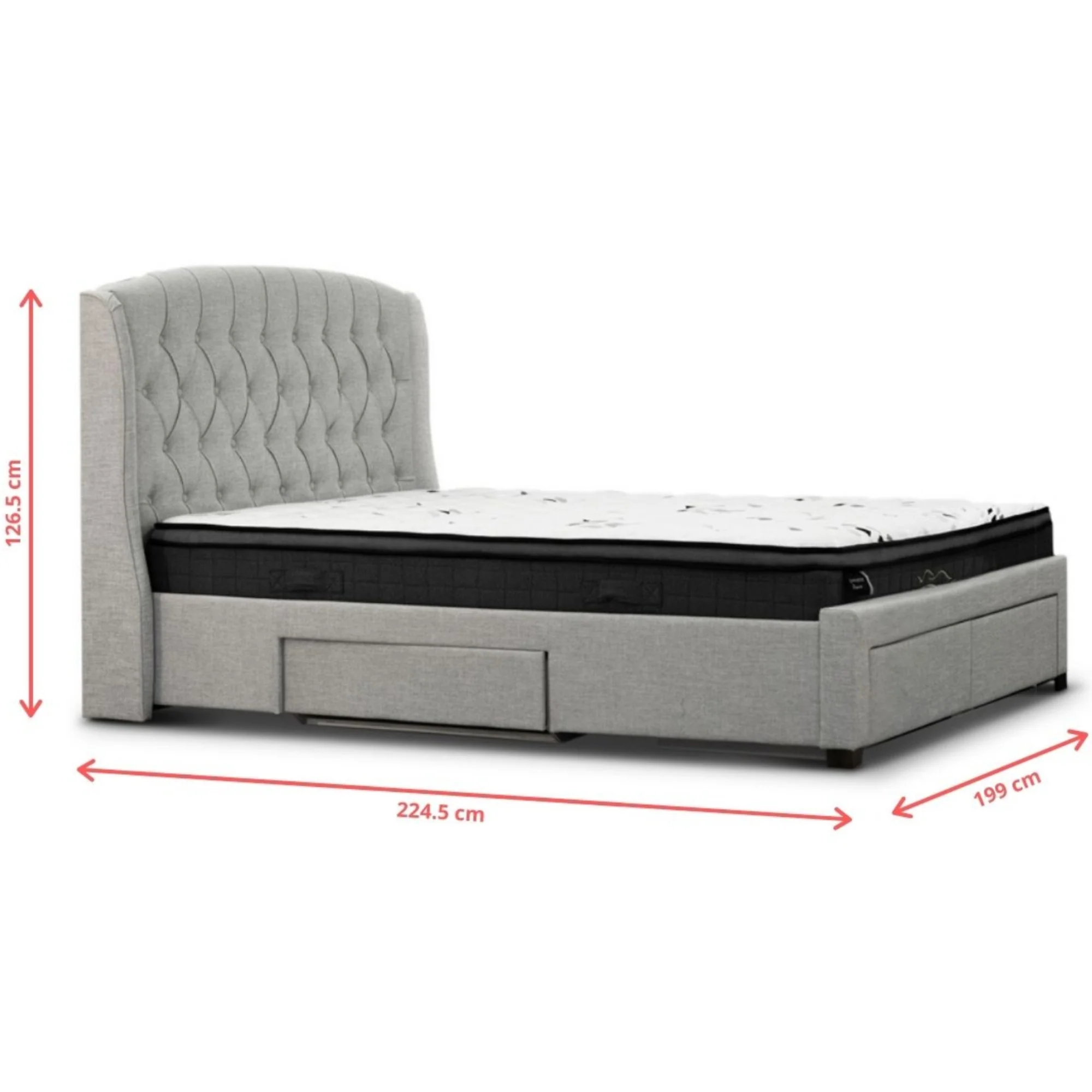 Honeydew Bed Frame Beige - Image 4