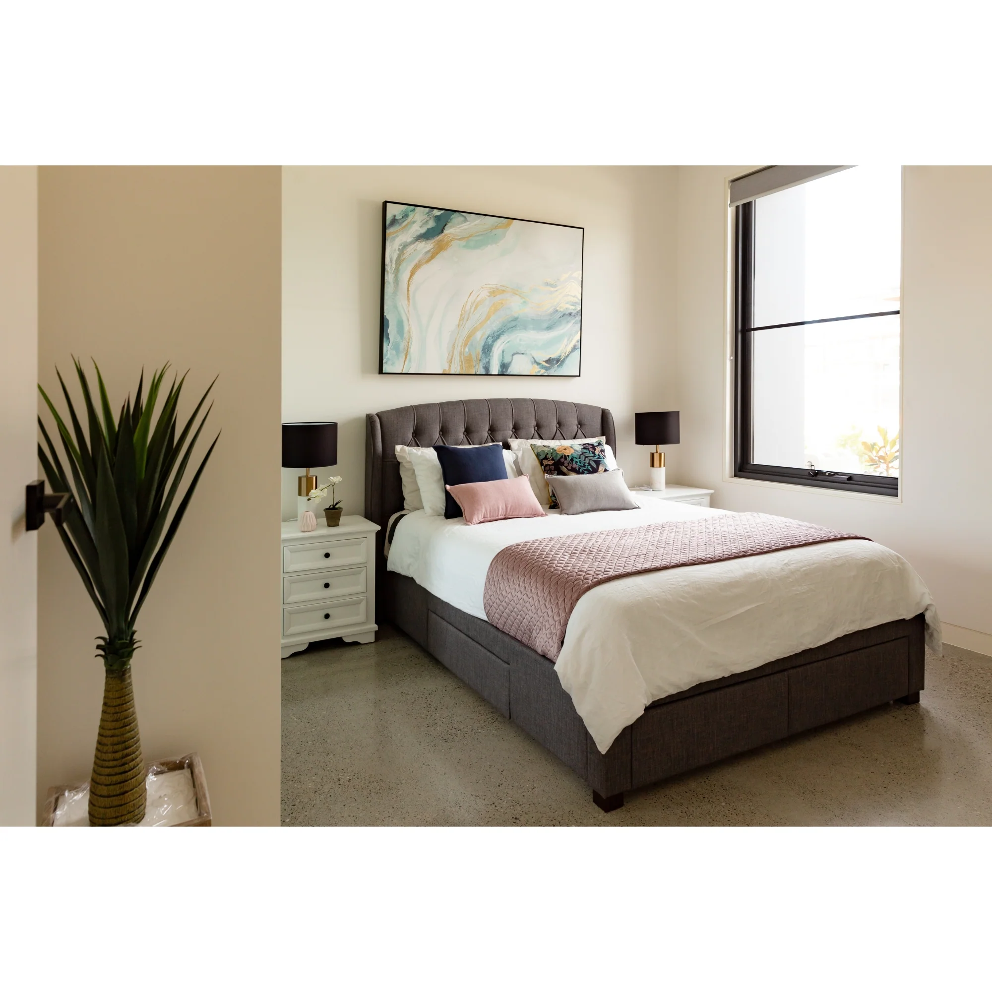 Honeydew Bed Frame Grey - Image 20