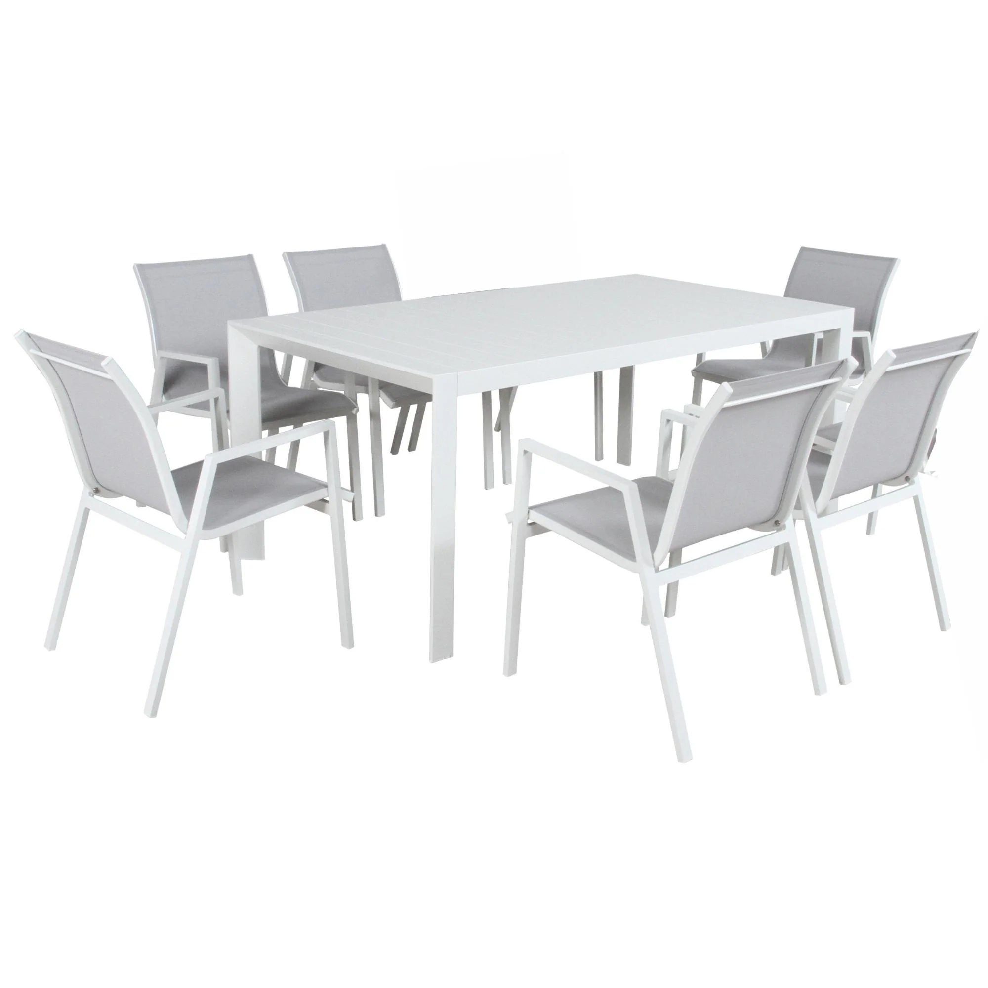 Iberia 7pc Outdoor Dining Table Chair Set - Image 7
