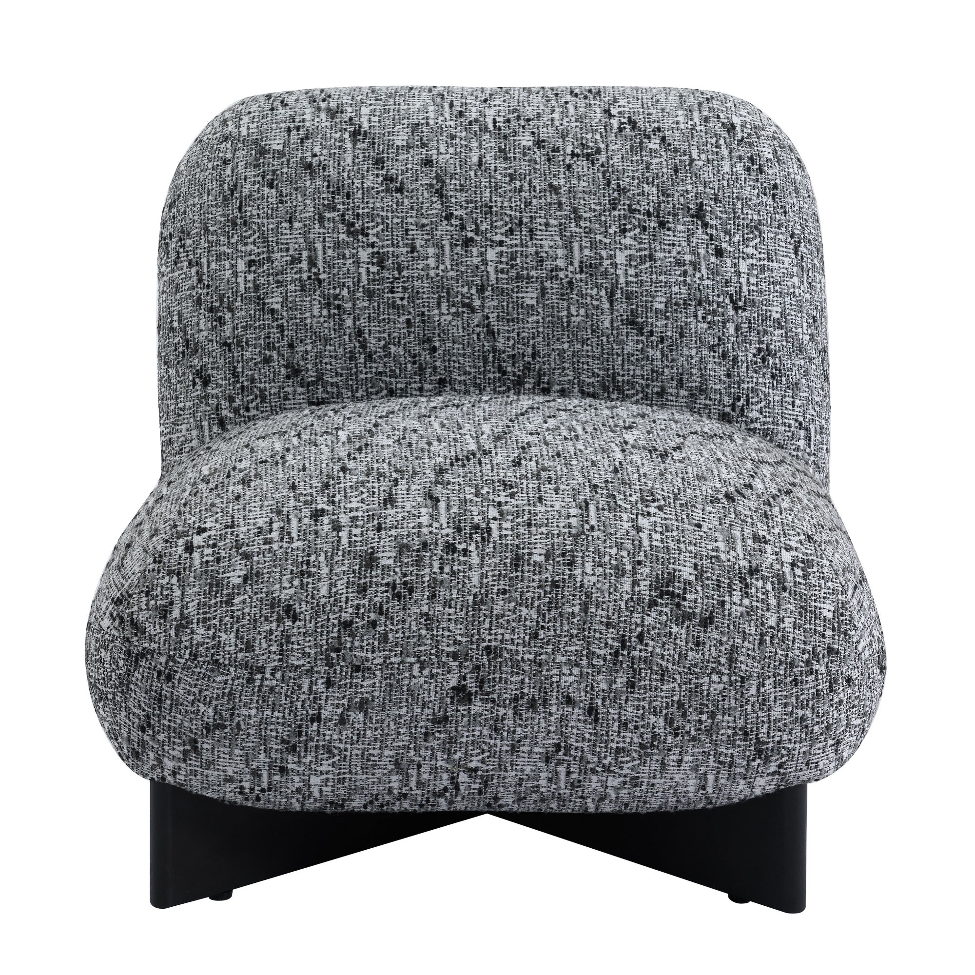 Ina Occasional Chenille Chair Black - Image 2