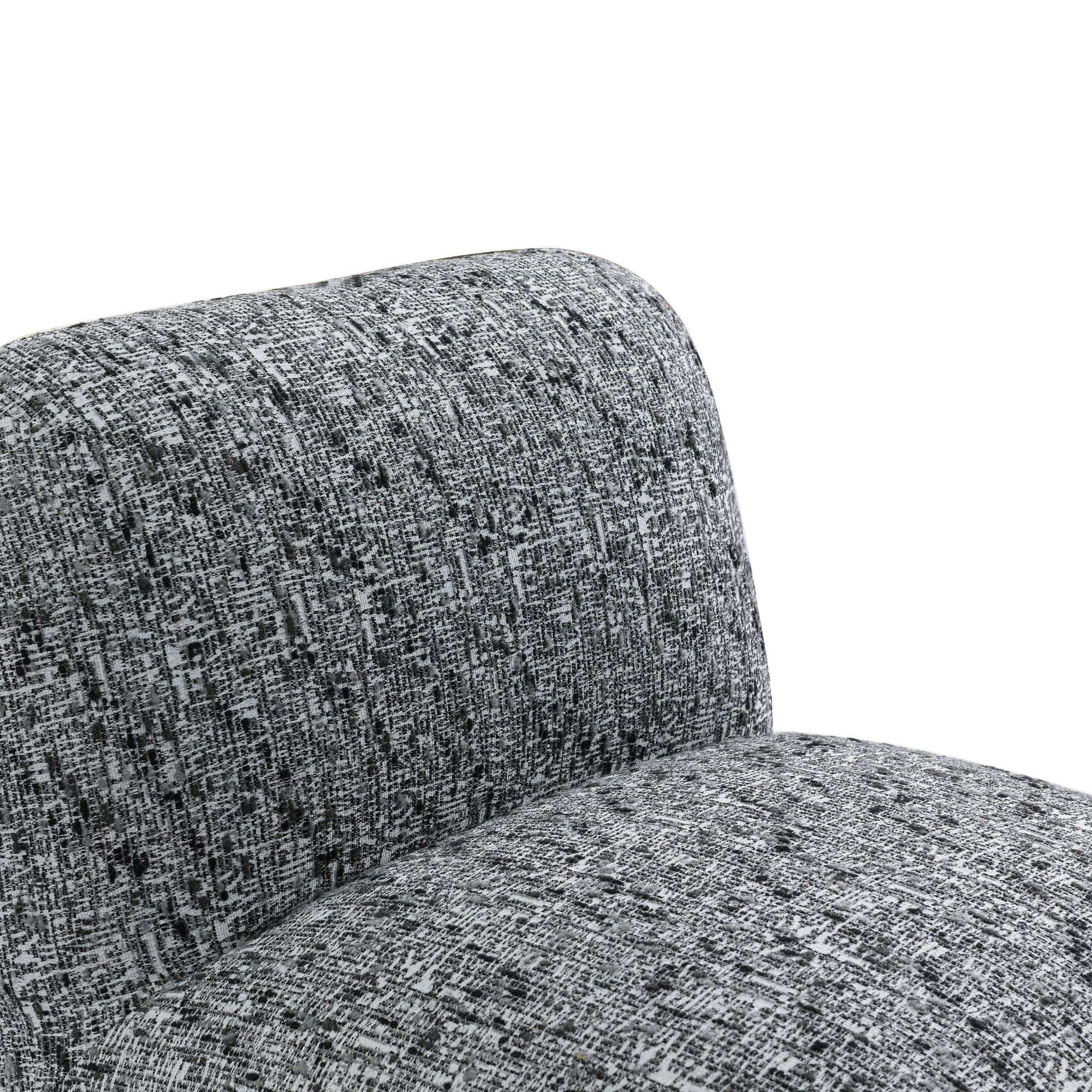 Ina Occasional Chenille Chair Black - Image 5