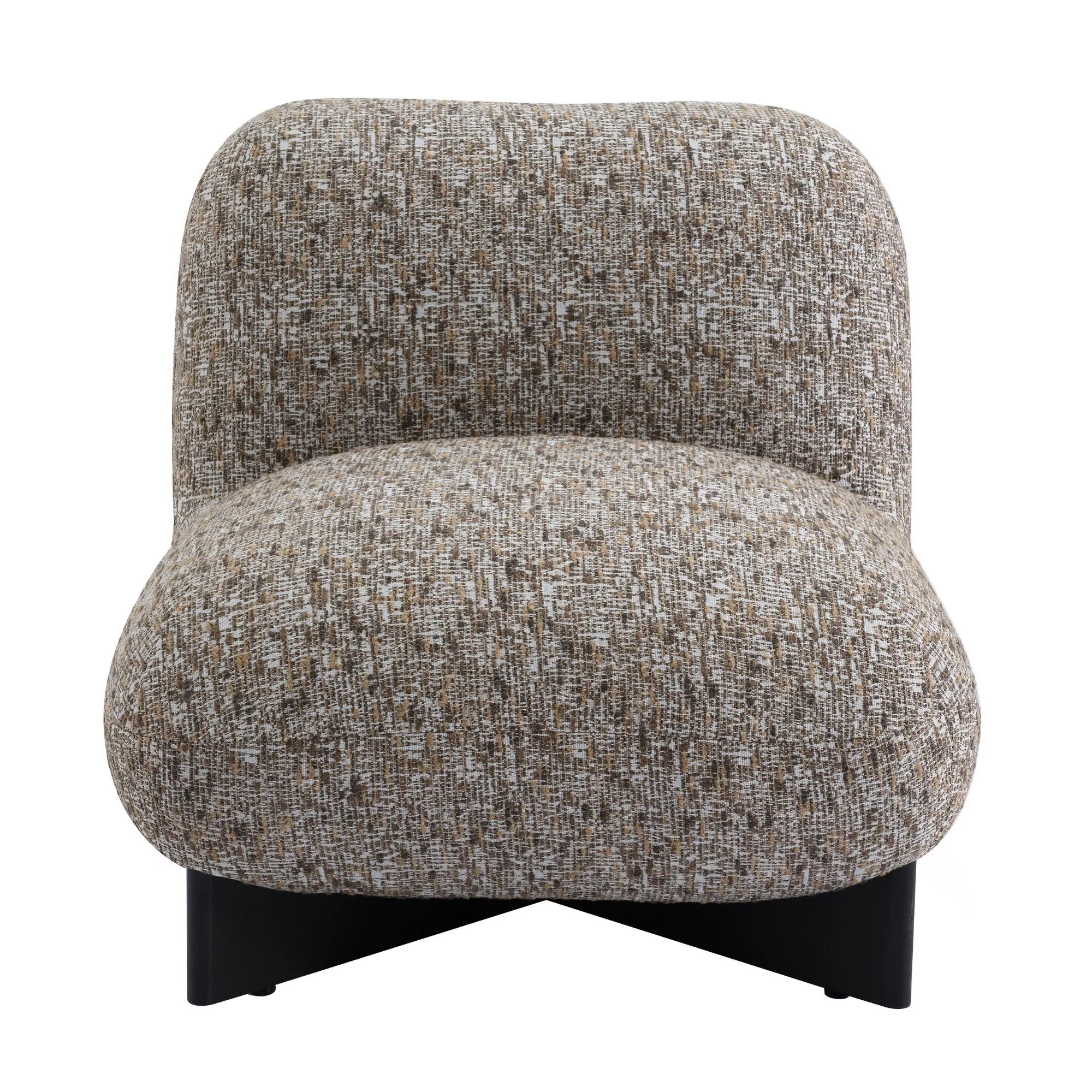 Ina Occasional Chenille Chair Caramel - Image 2