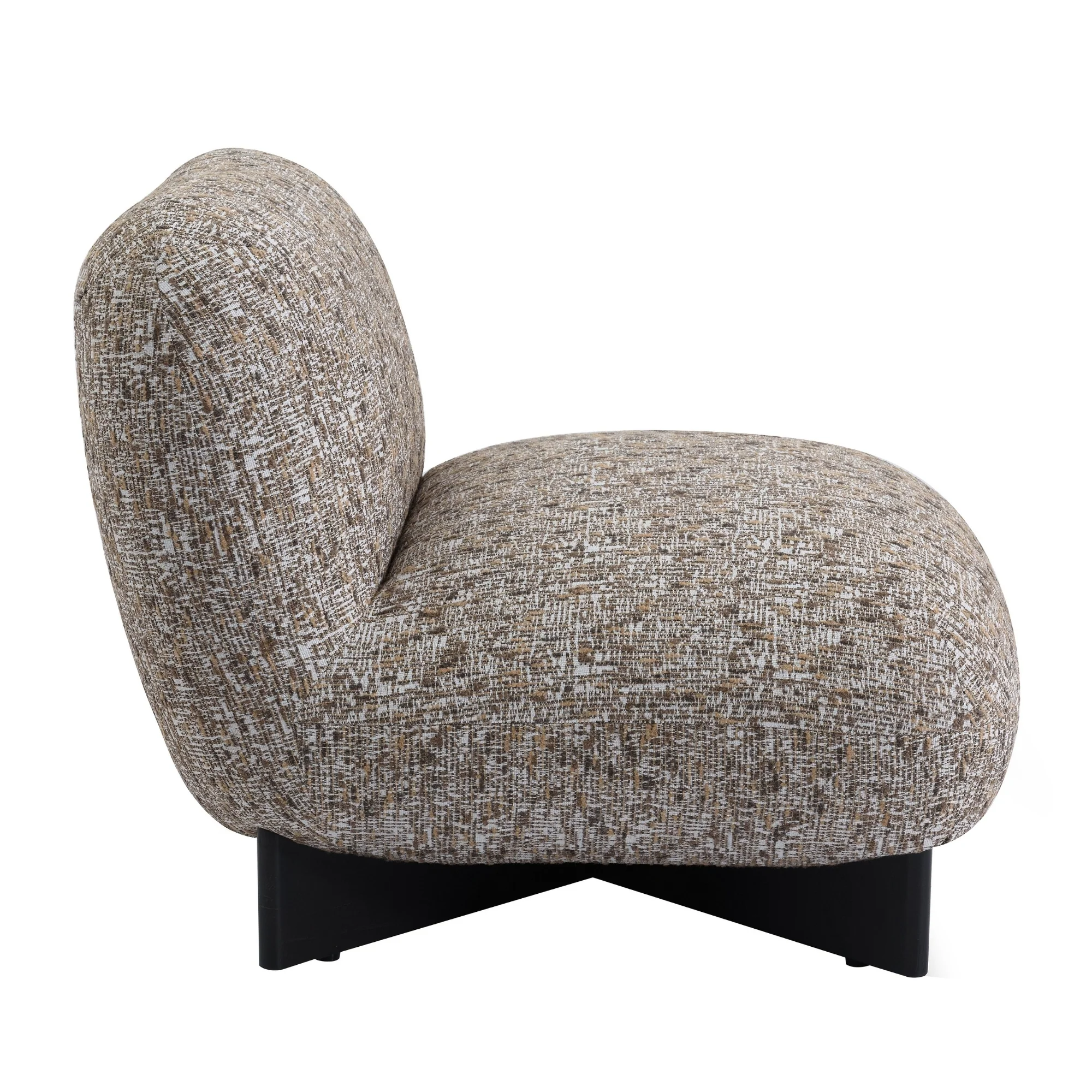 Ina Occasional Chenille Chair Caramel - Image 3