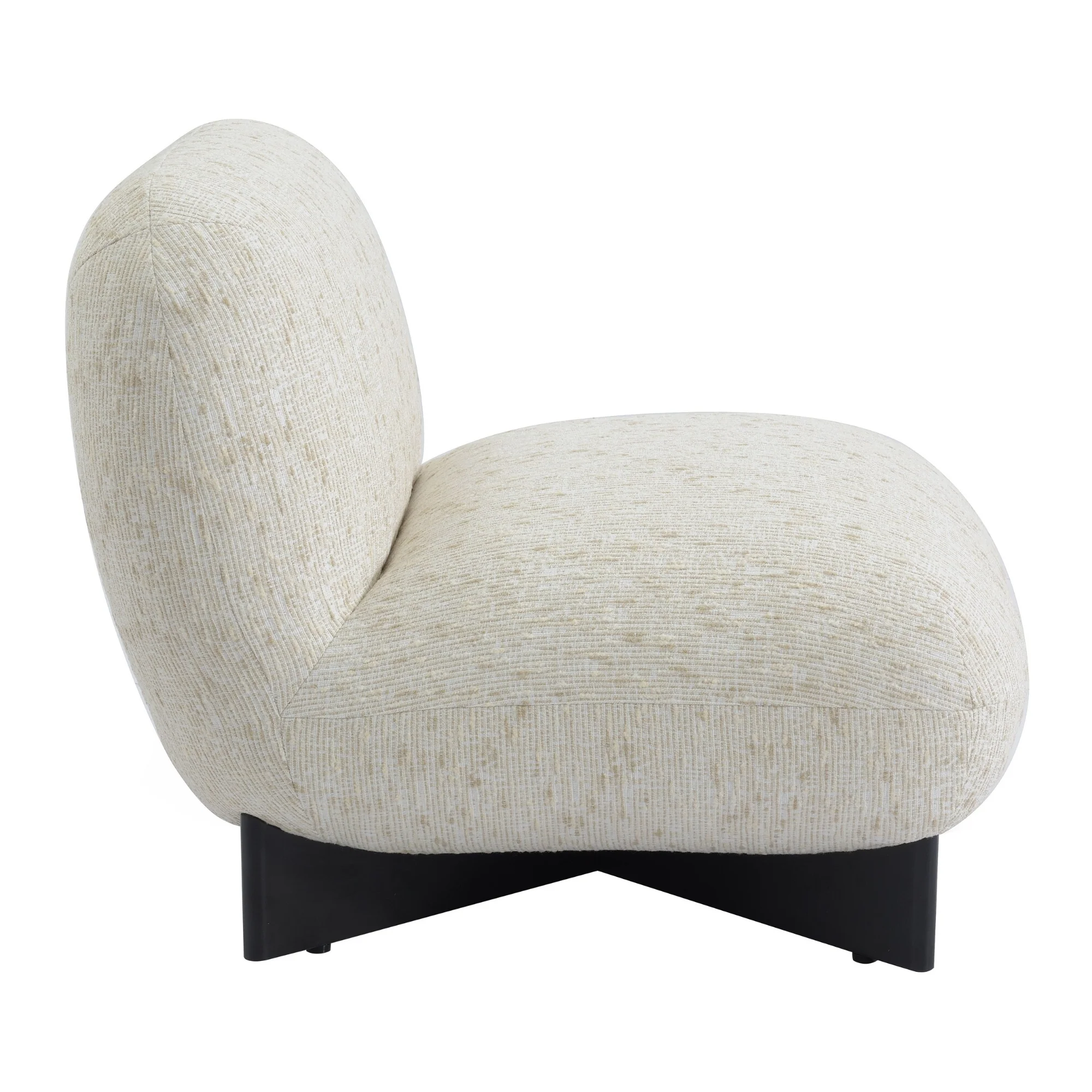 Ina Occasional Chenille Chair Natural - Image 3