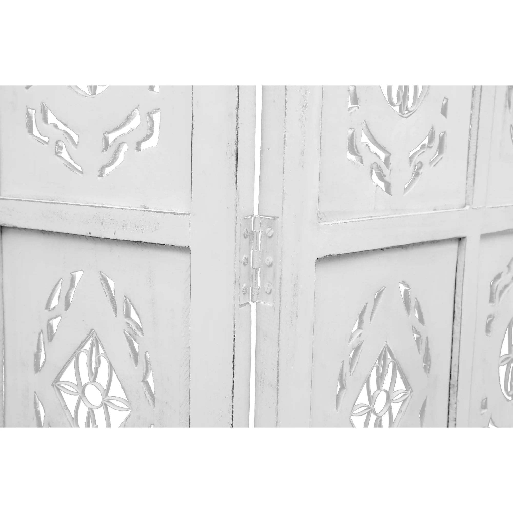 Iron Jali Room Screen Divider White - Image 5
