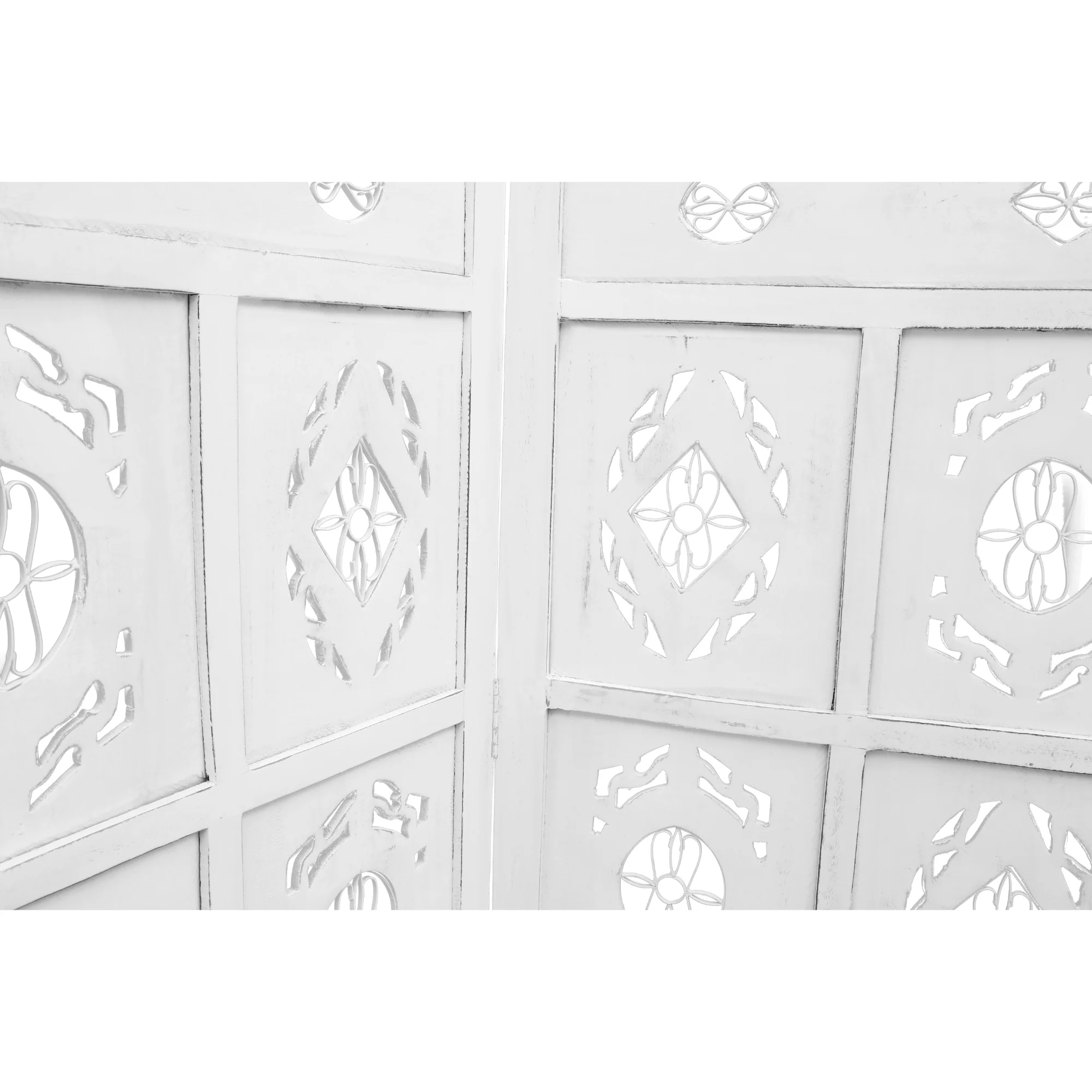 Iron Jali Room Screen Divider White - Image 6