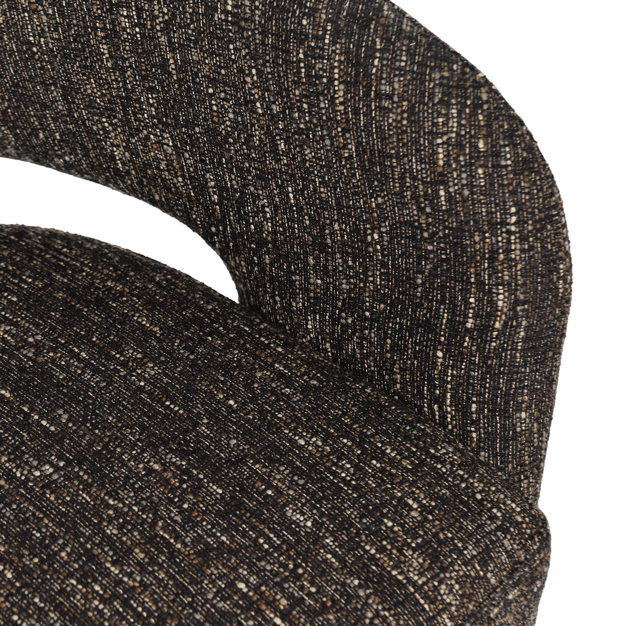 Ivie Fabric Swivel Accent Occasional Chair Chocolate - Image 4
