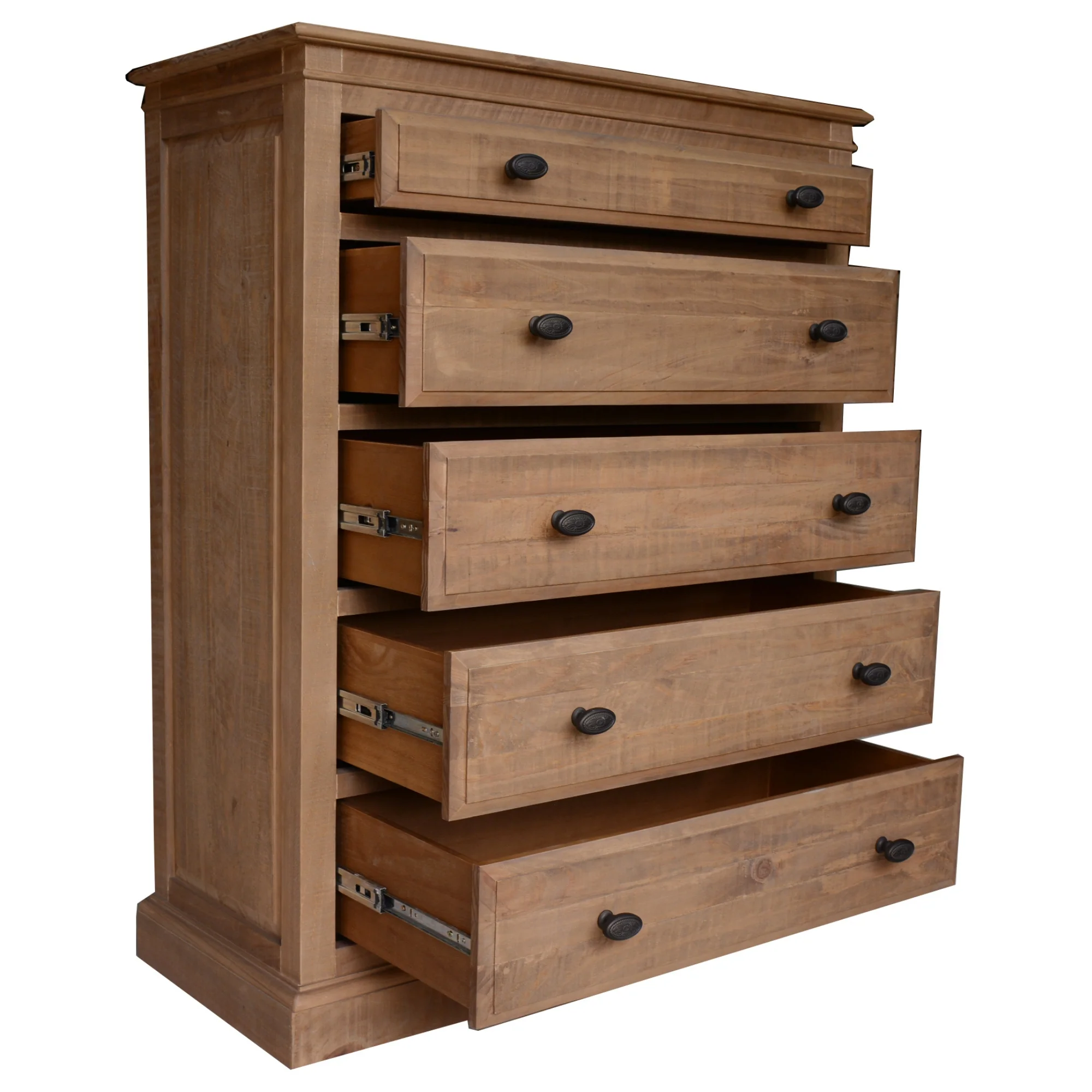 Jade 3pc Set Bedside and Tallboy - Image 3