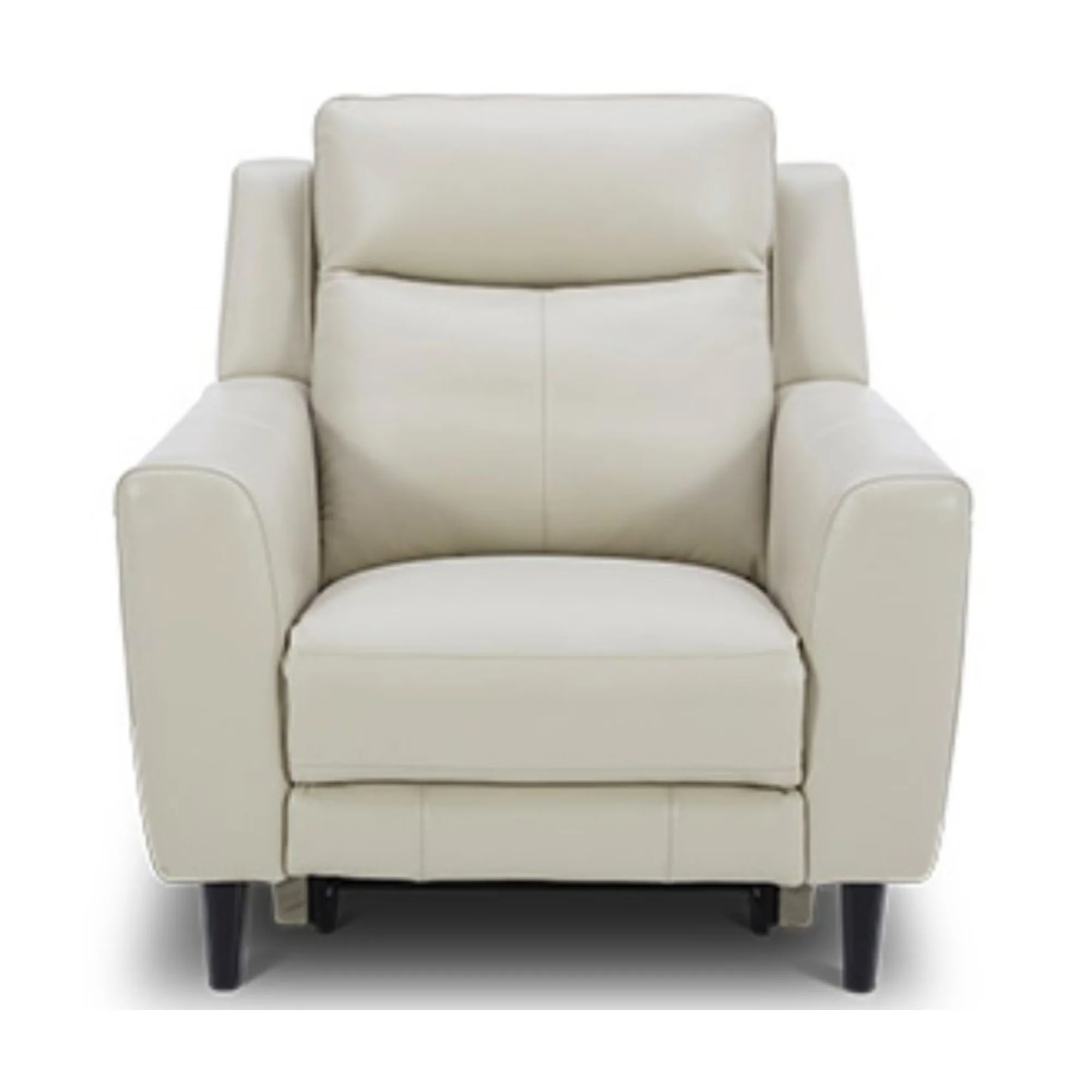 Jakob 1 Seater Leather Electric Recliner Lounge Beige - Image 2