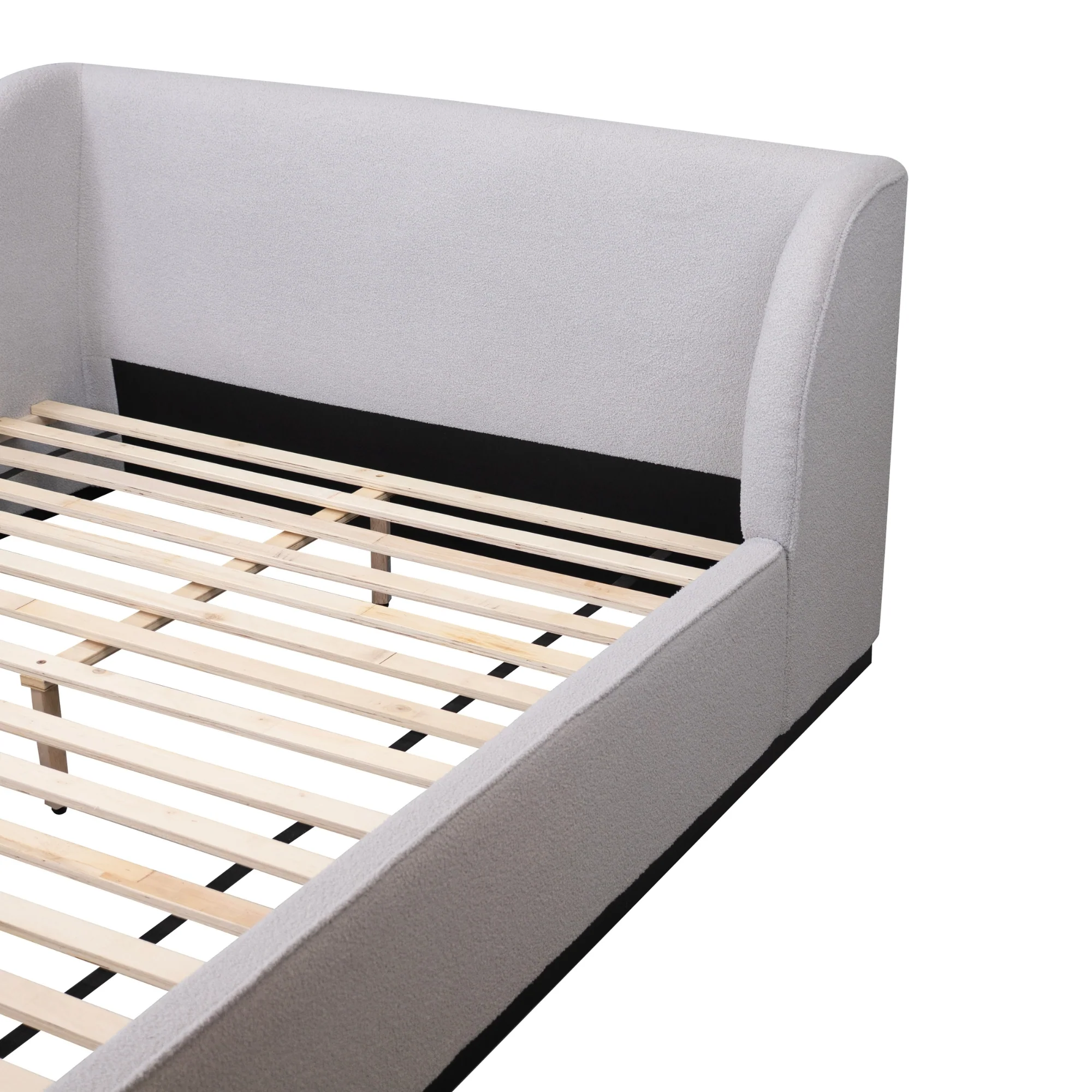 Jamar Fabric Bed Frame Grey - Image 13