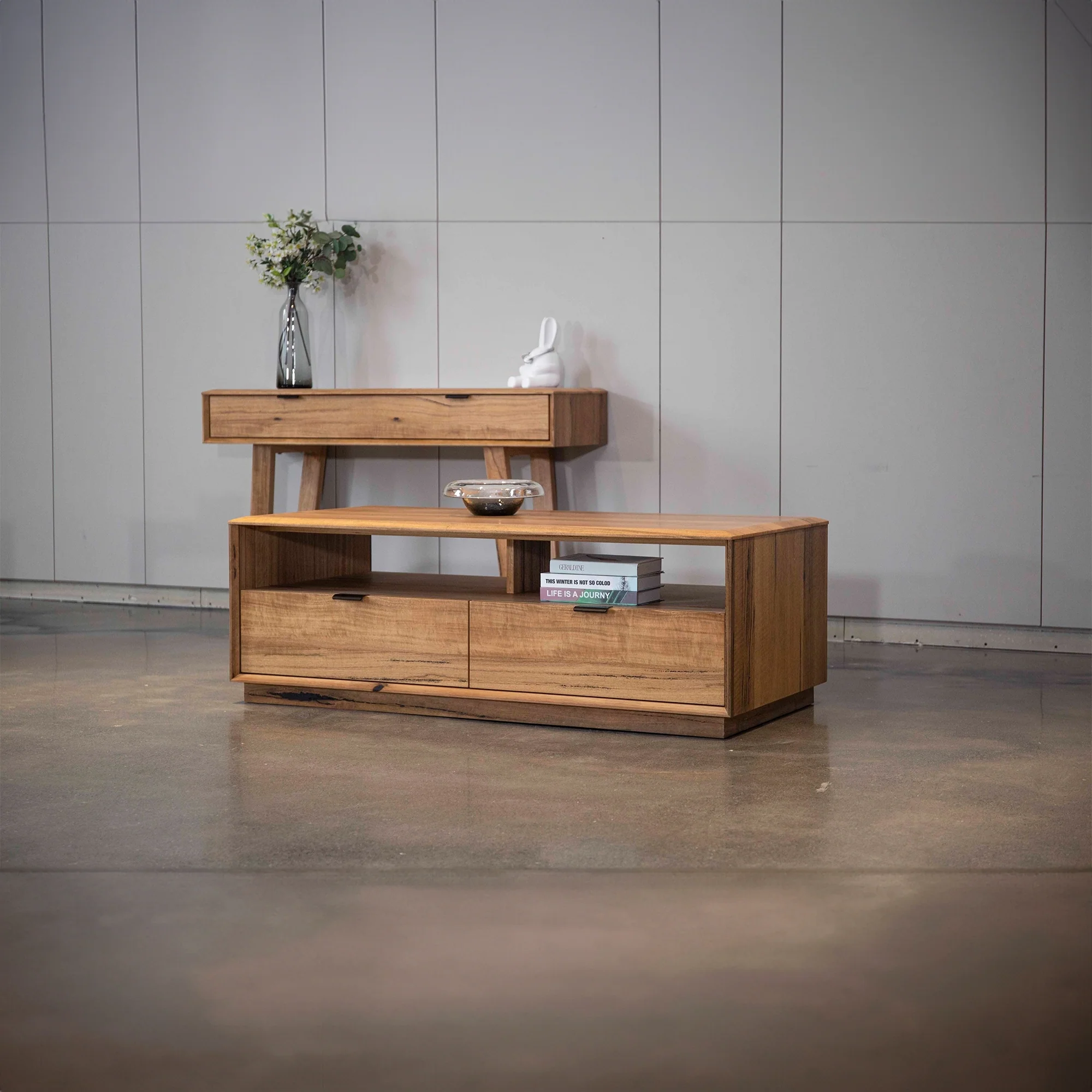 Japandi 130cm Coffee Table Natural Oak - Image 4