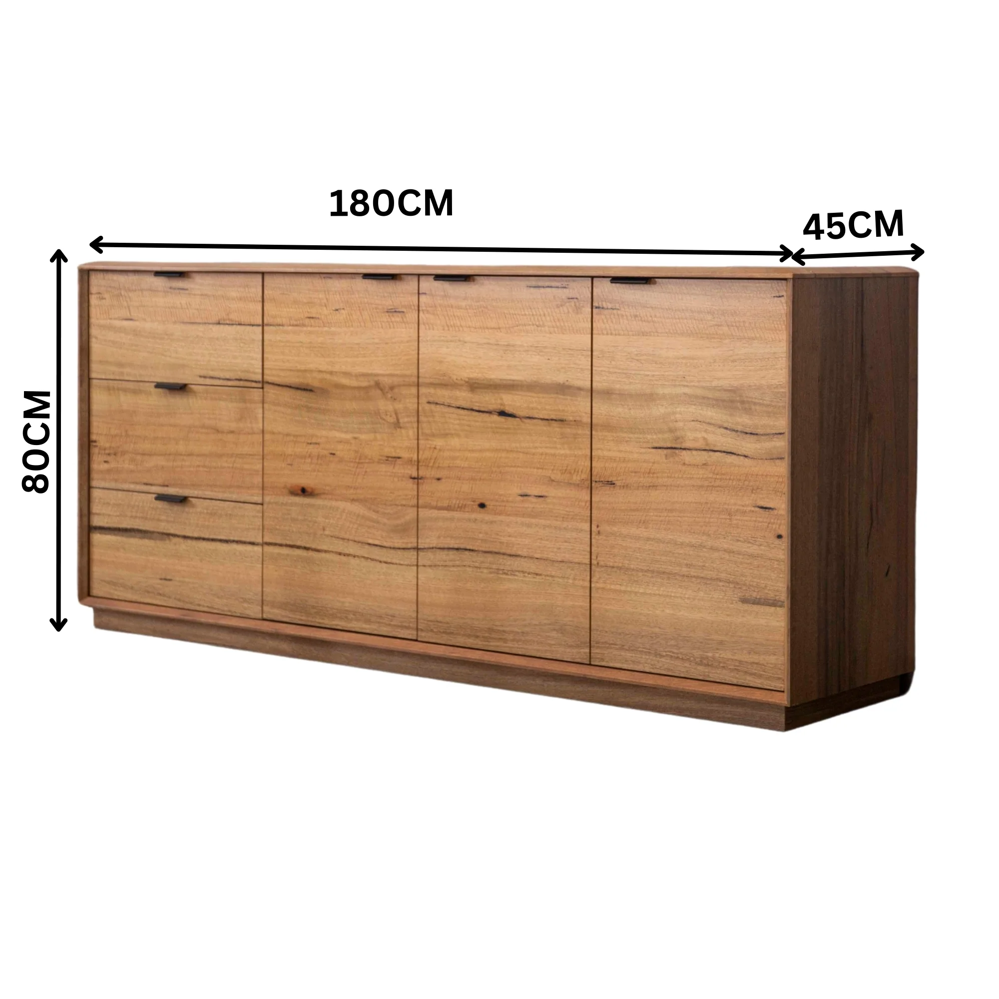 Japandi 180cm Buffet Table Natural Oak - Image 3