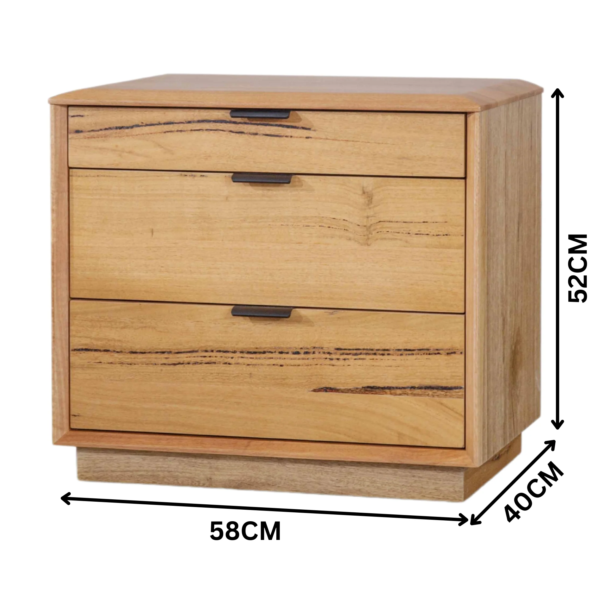 Japandi 2pc Set Bedside Table Natural Oak - Image 3