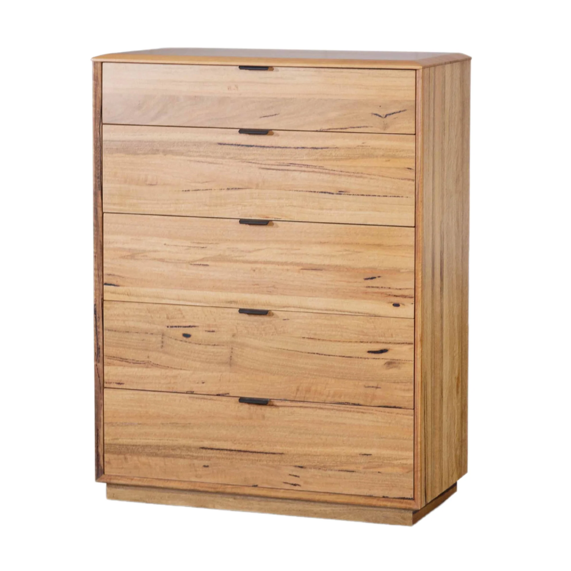 Japandi 3pc Set Bedside Table Tallboy Natural Oak - Image 3