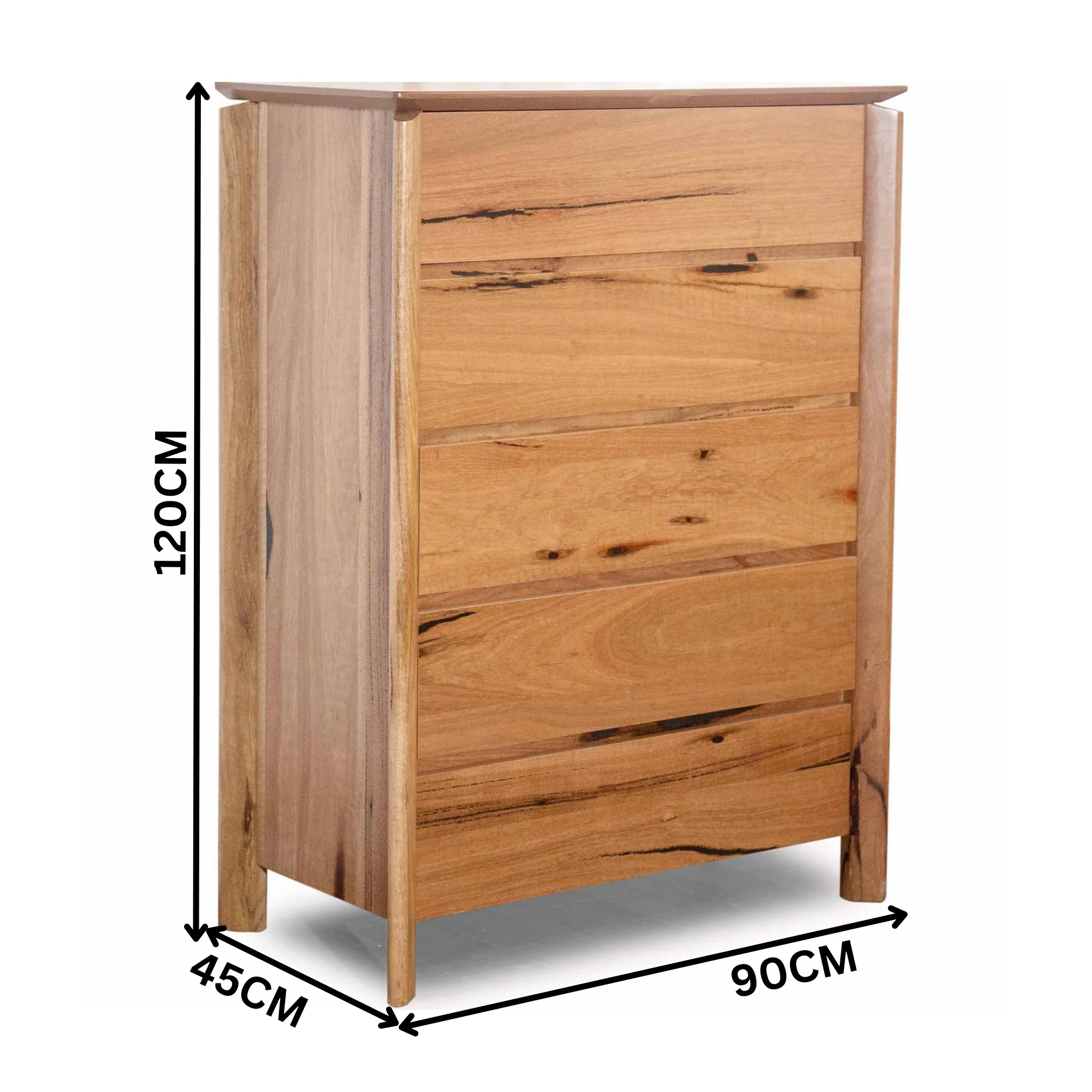 Japon Tallboy 5 Drawer Cabinet Storage Natural - Image 2