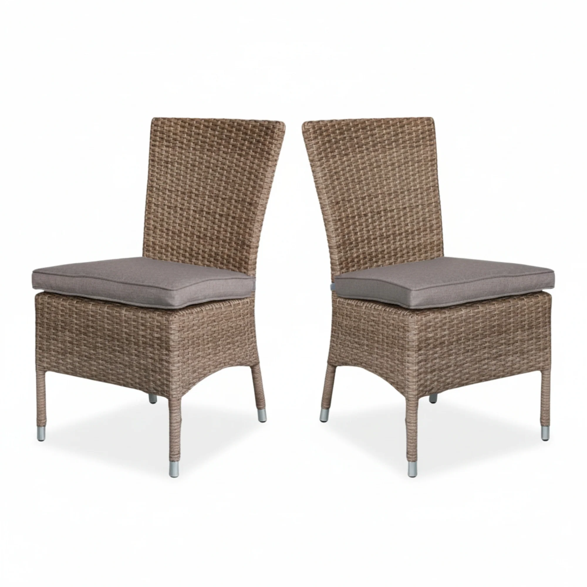 Java 2pc Set Outdoor Rattan Wicker Dining Chair - Image 2