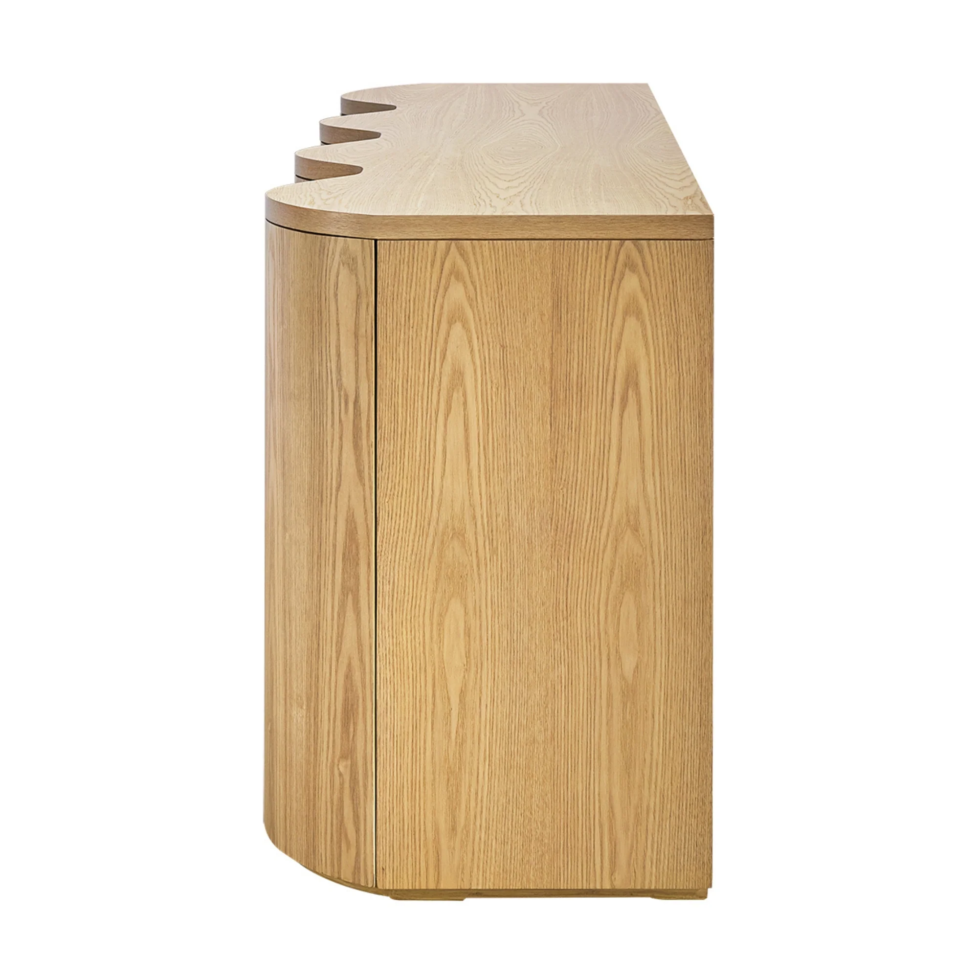 Wave 215cm 4 Door Buffet Table Storage Unit Natural - Image 6