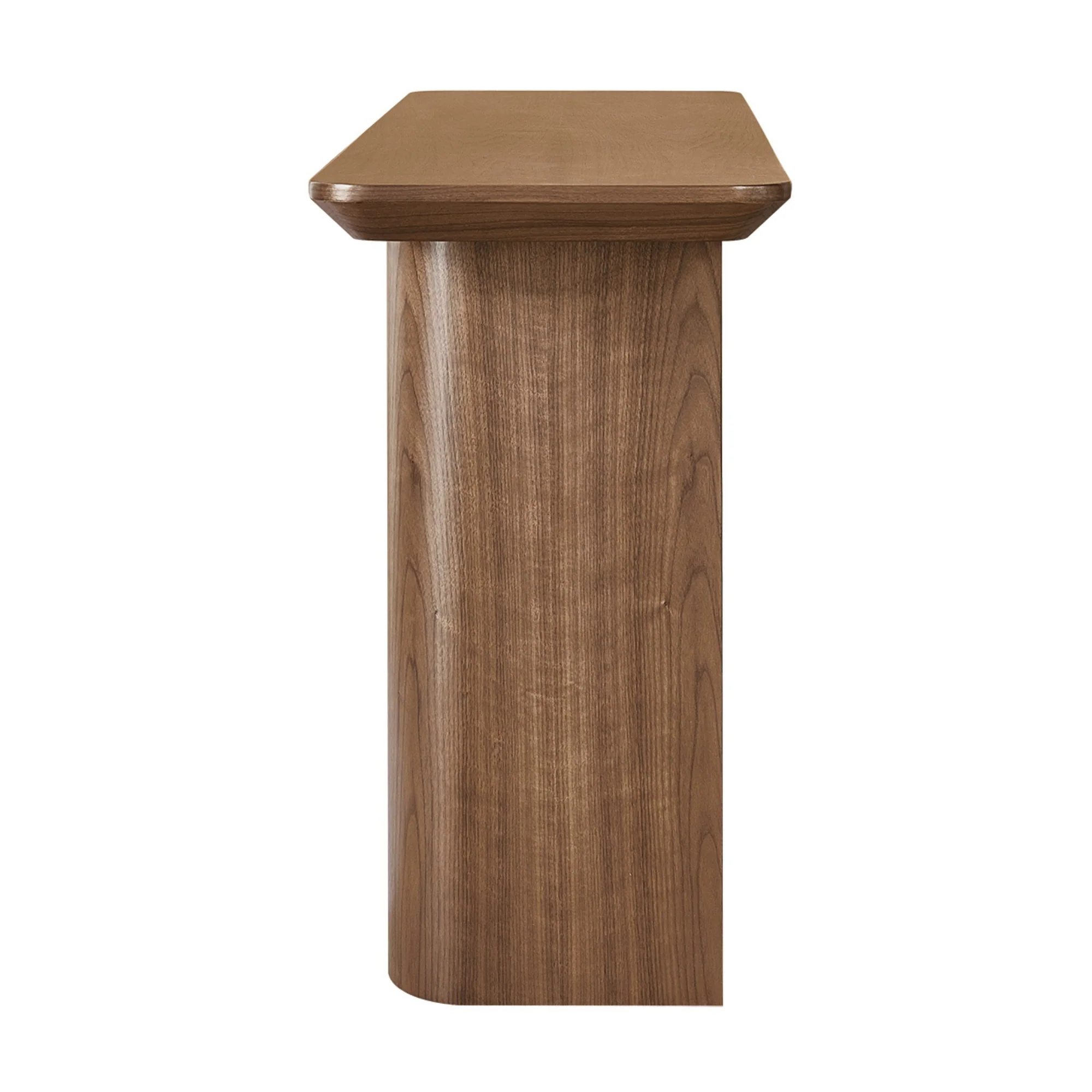 Wave 150cm Console Hallway Entrance Table Walnut - Image 6