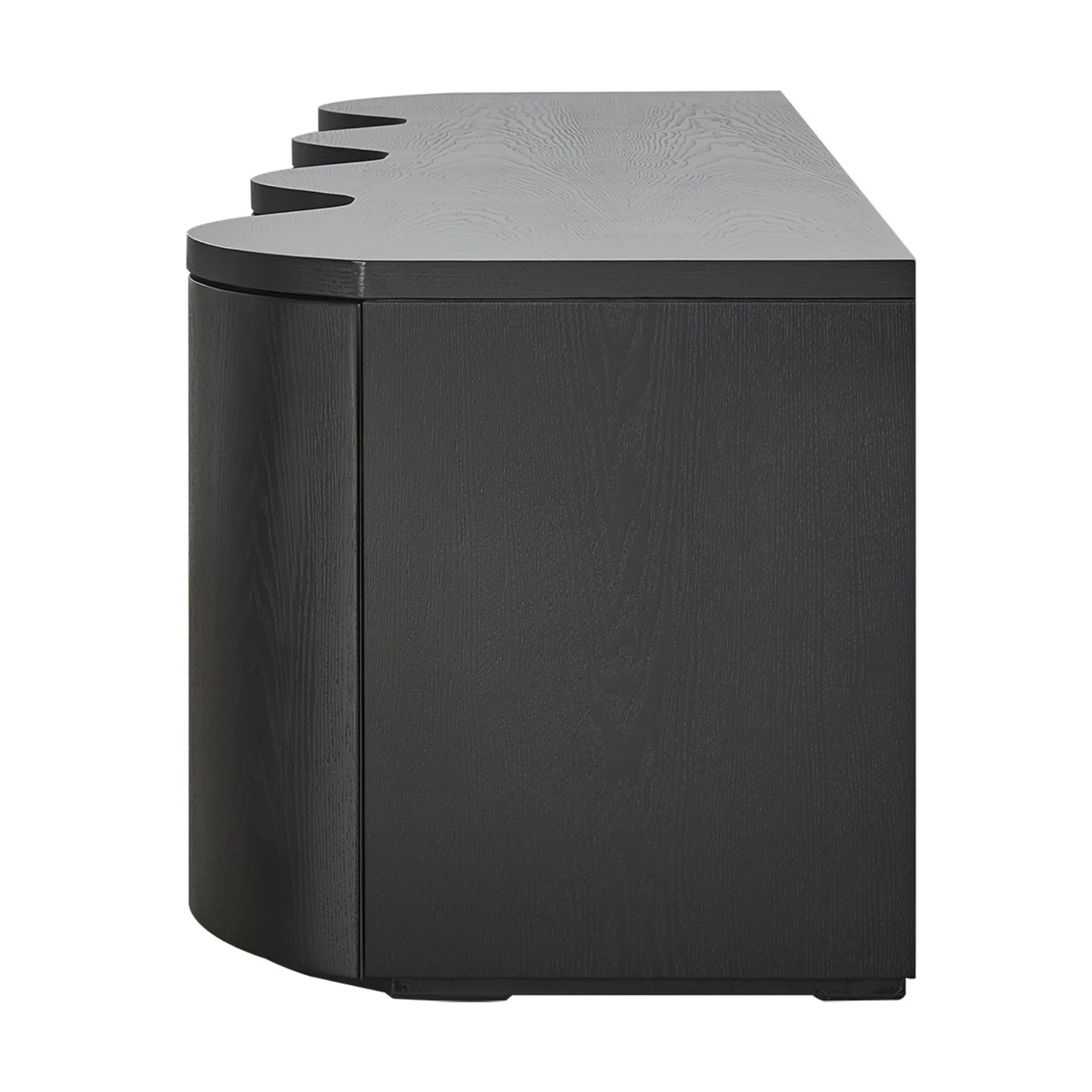 Wave 215cm 4 Door ETU Enterntainment TV Unit Black - Image 6