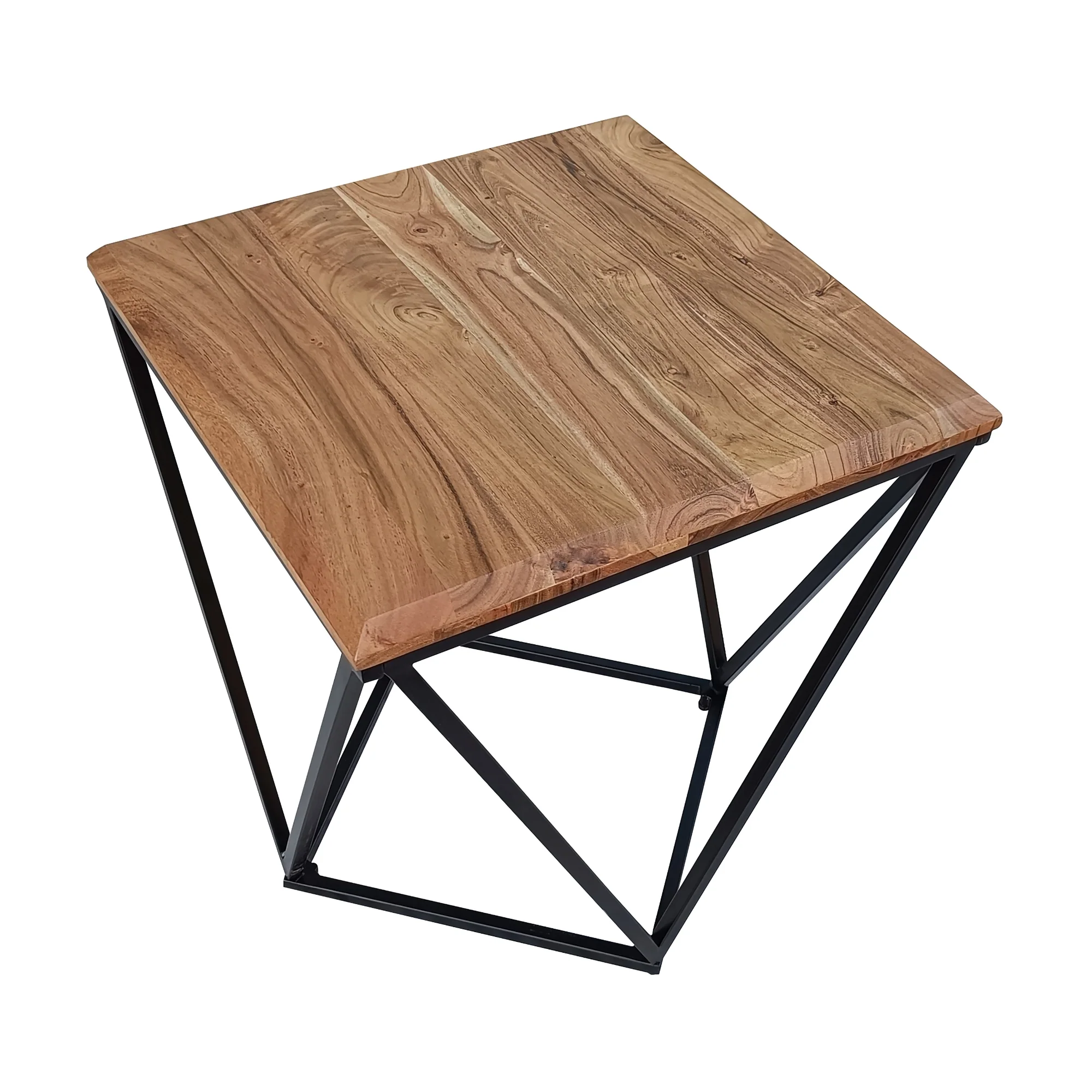 Jensen 50cm Acacia Wood Lamp Table Natural Oak - Image 3