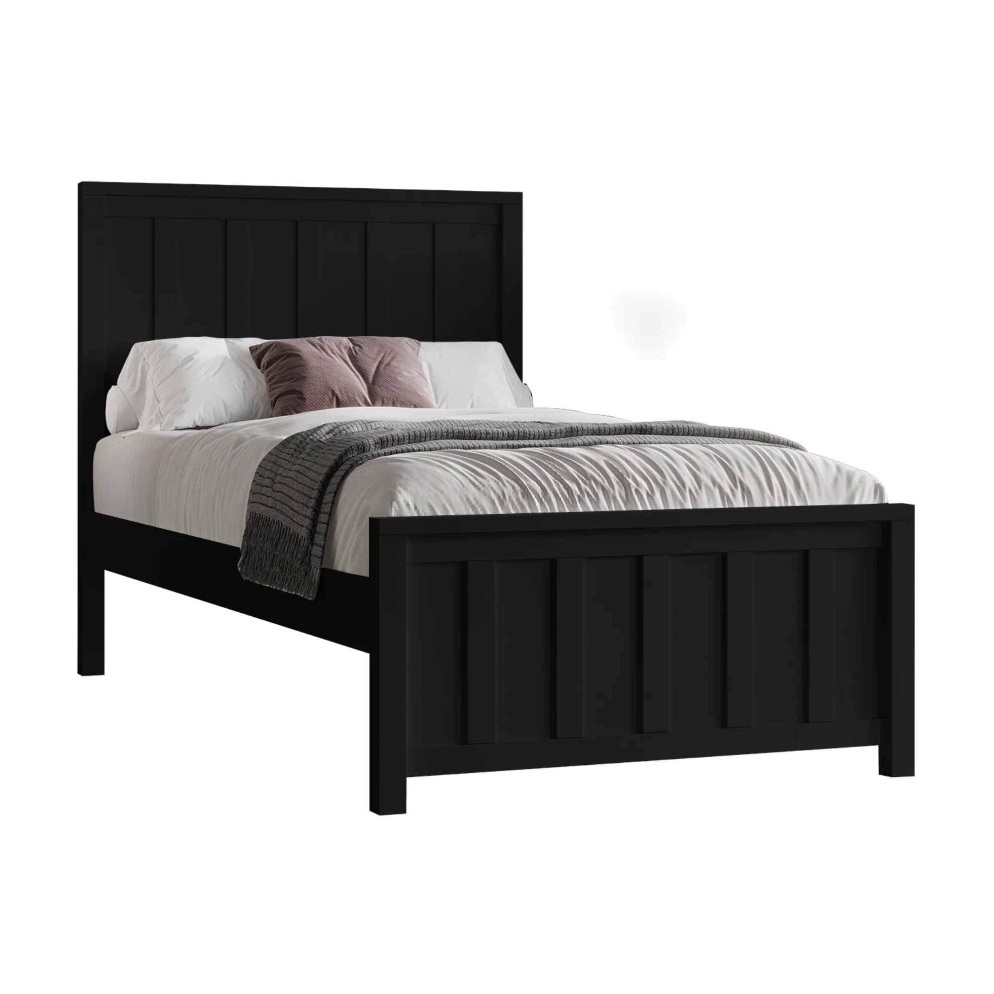 Jessica Single Size Bed Frame Black - Image 2