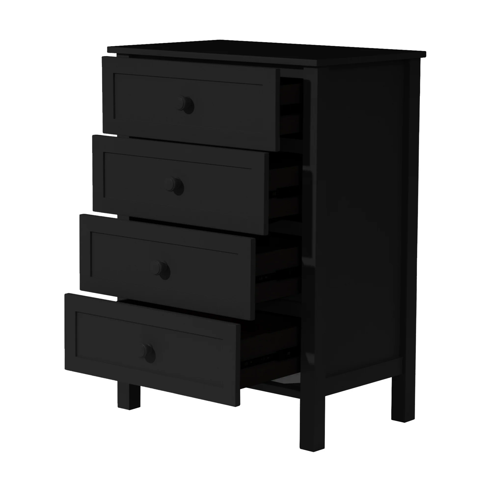 Jessica Tallboy Chest of Drawers Black - Image 4