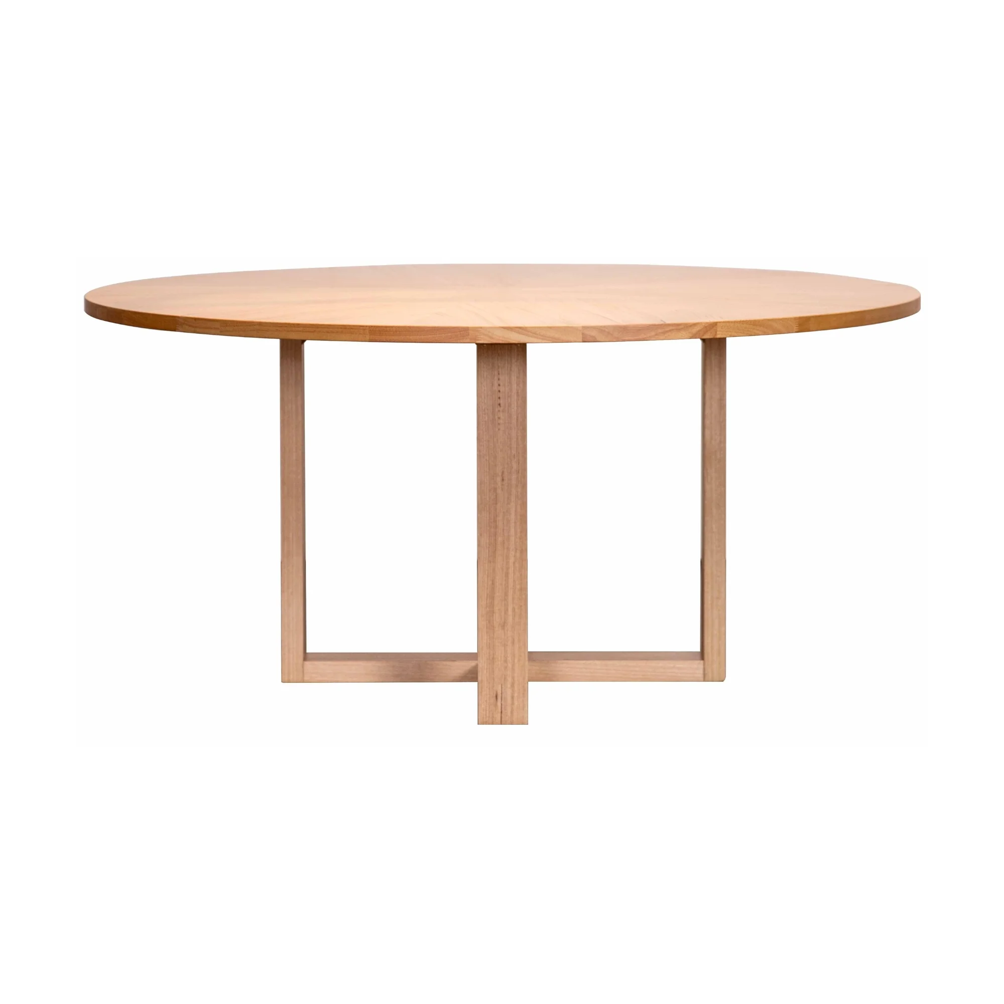 Jindy 160cm Round Dining Table Natural Oak - Image 3