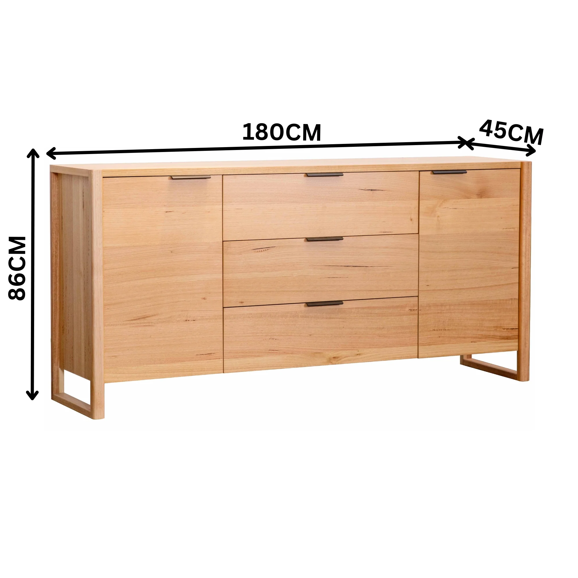 Jindy 180cm Buffet Table Natural Oak - Image 2