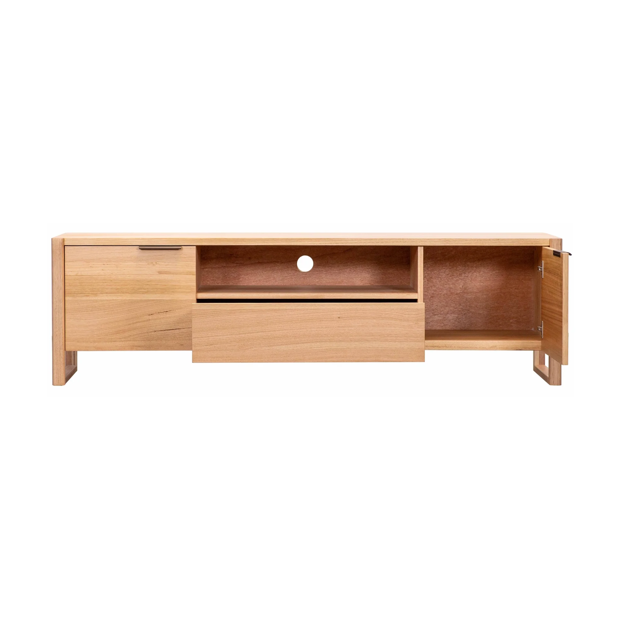 Jindy 180cm ETU Entertainment TV Unit Centre Natural Oak - Image 3