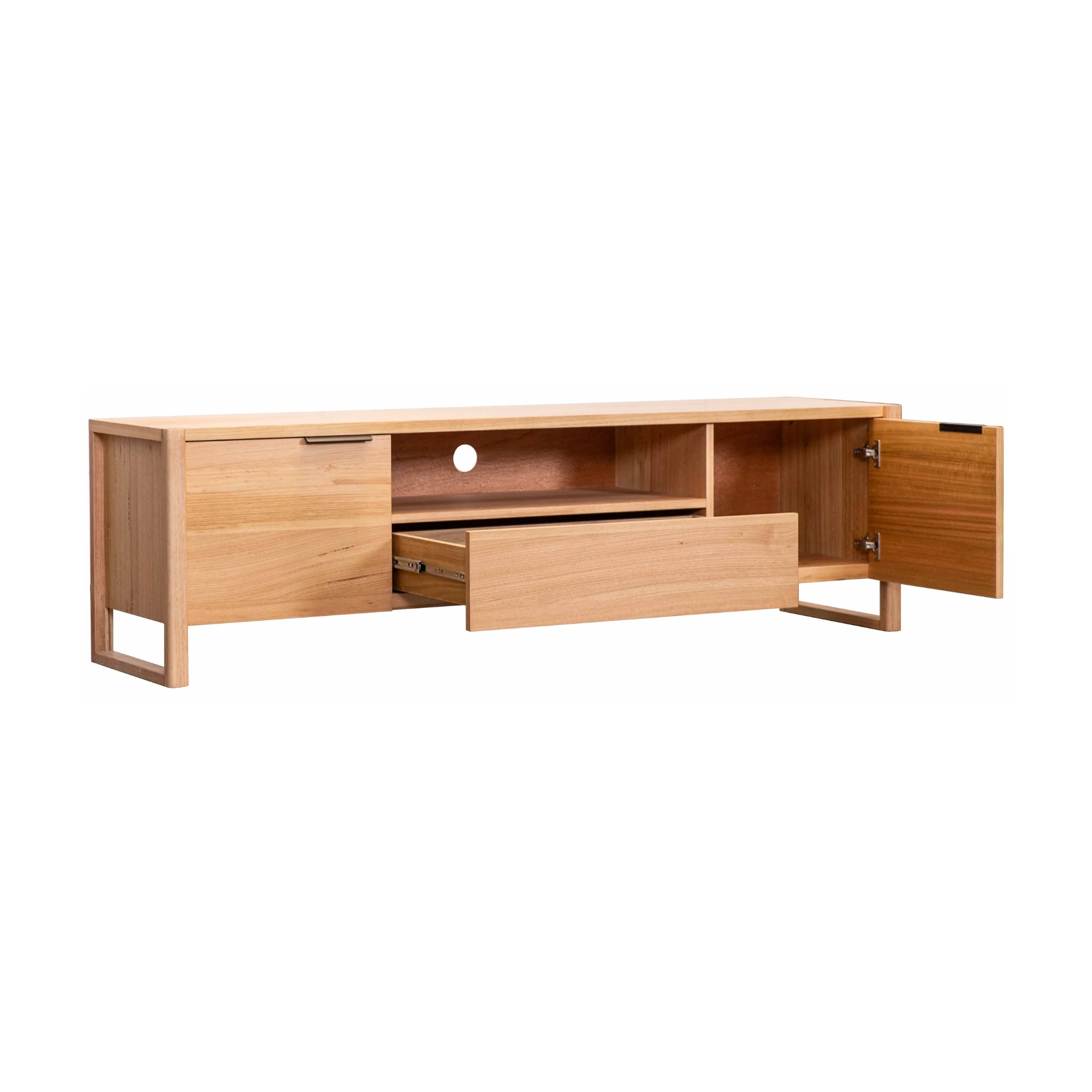 Jindy 180cm ETU Entertainment TV Unit Centre Natural Oak - Image 4