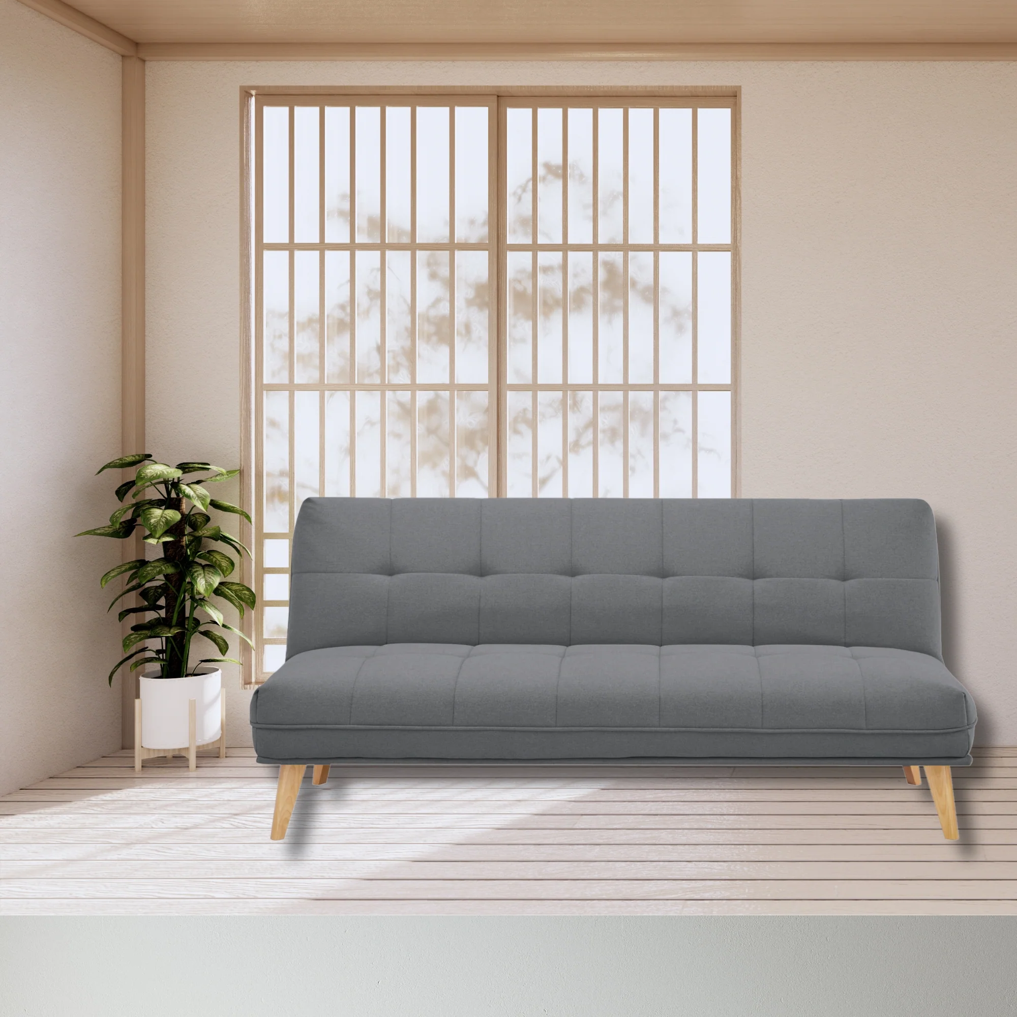 Jovie 3 Seater Fabric Sofa Bed - Image 14