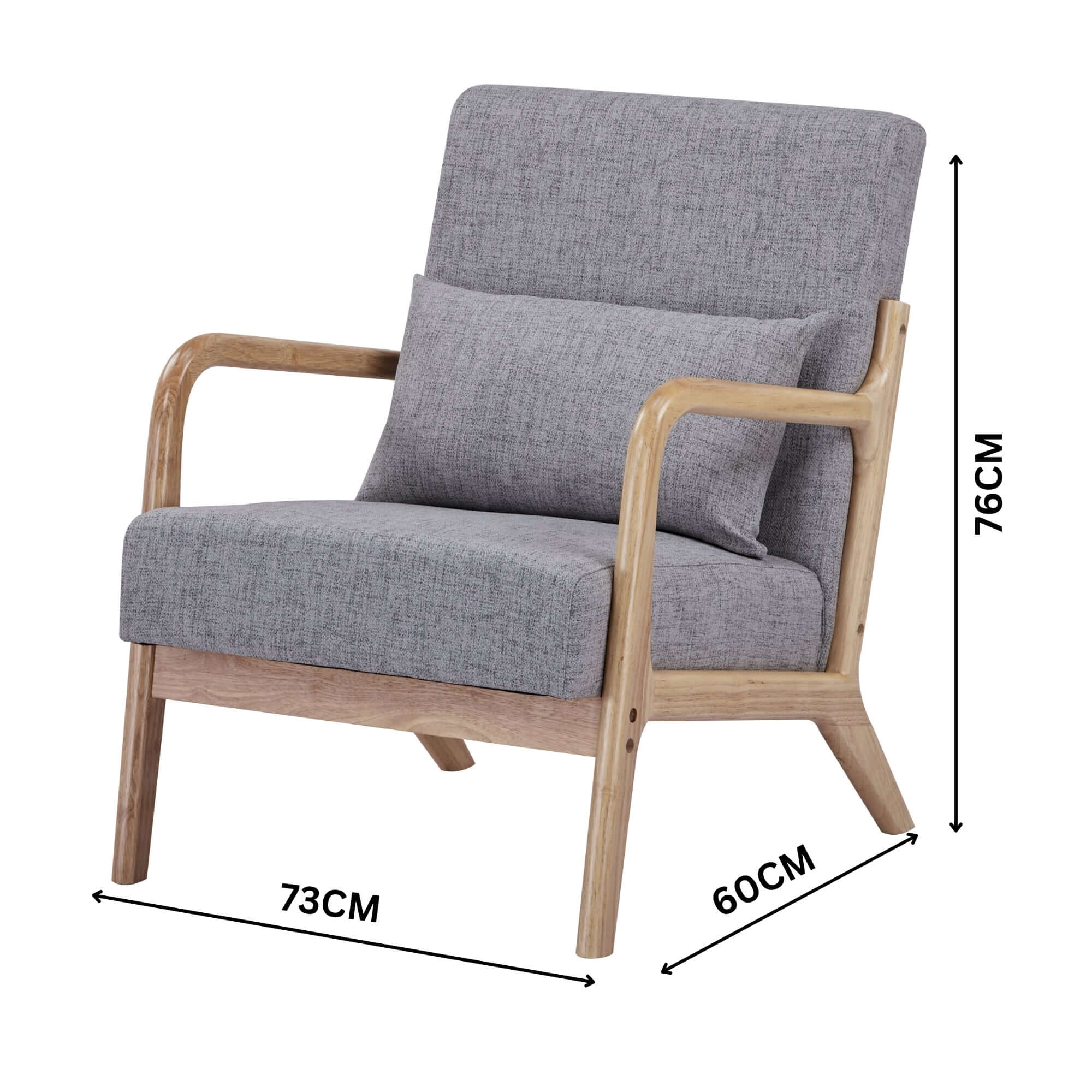 Kamden Pine Wood Armchair - Image 10