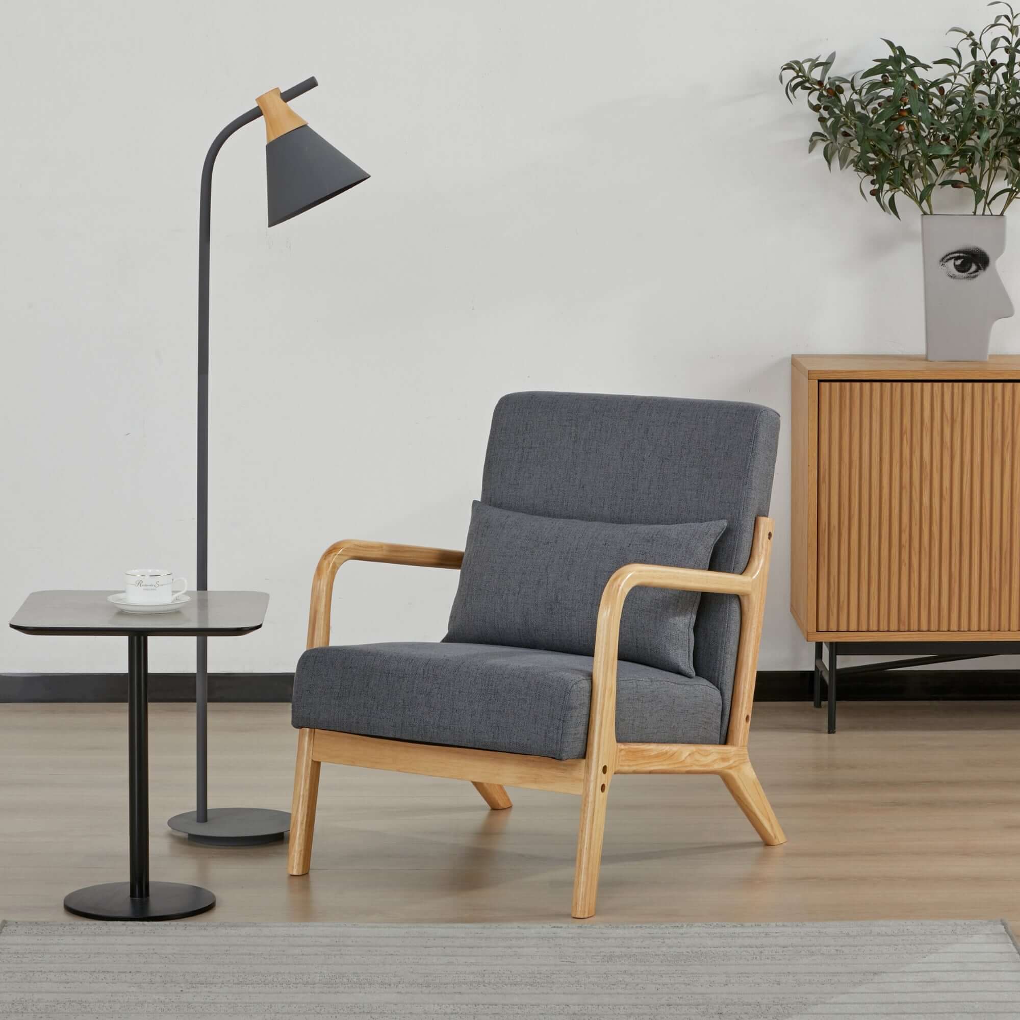 Kamden Pine Wood Armchair - Image 14